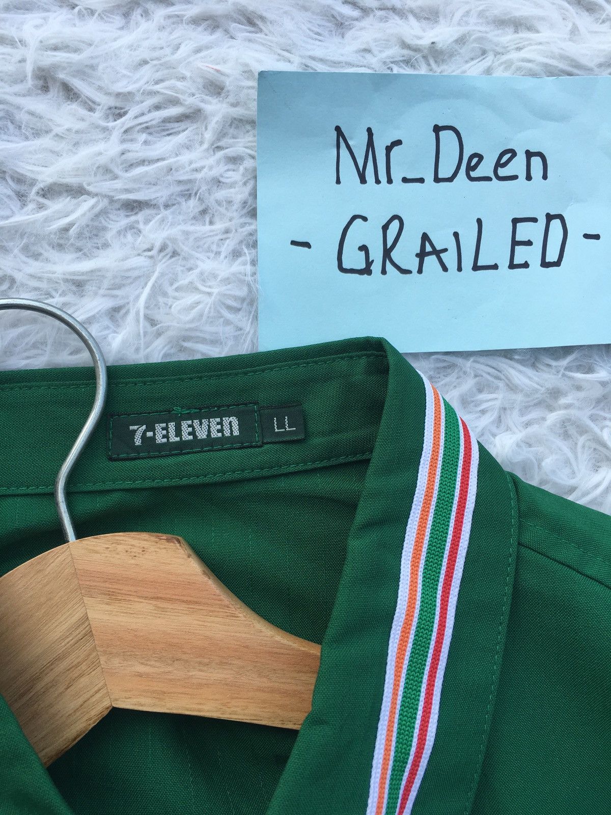 Japanese Brand Rare 7 Eleven Uniform Staff Long sleeve Shirt Size US XL / EU 56 / 4 - 6 Thumbnail