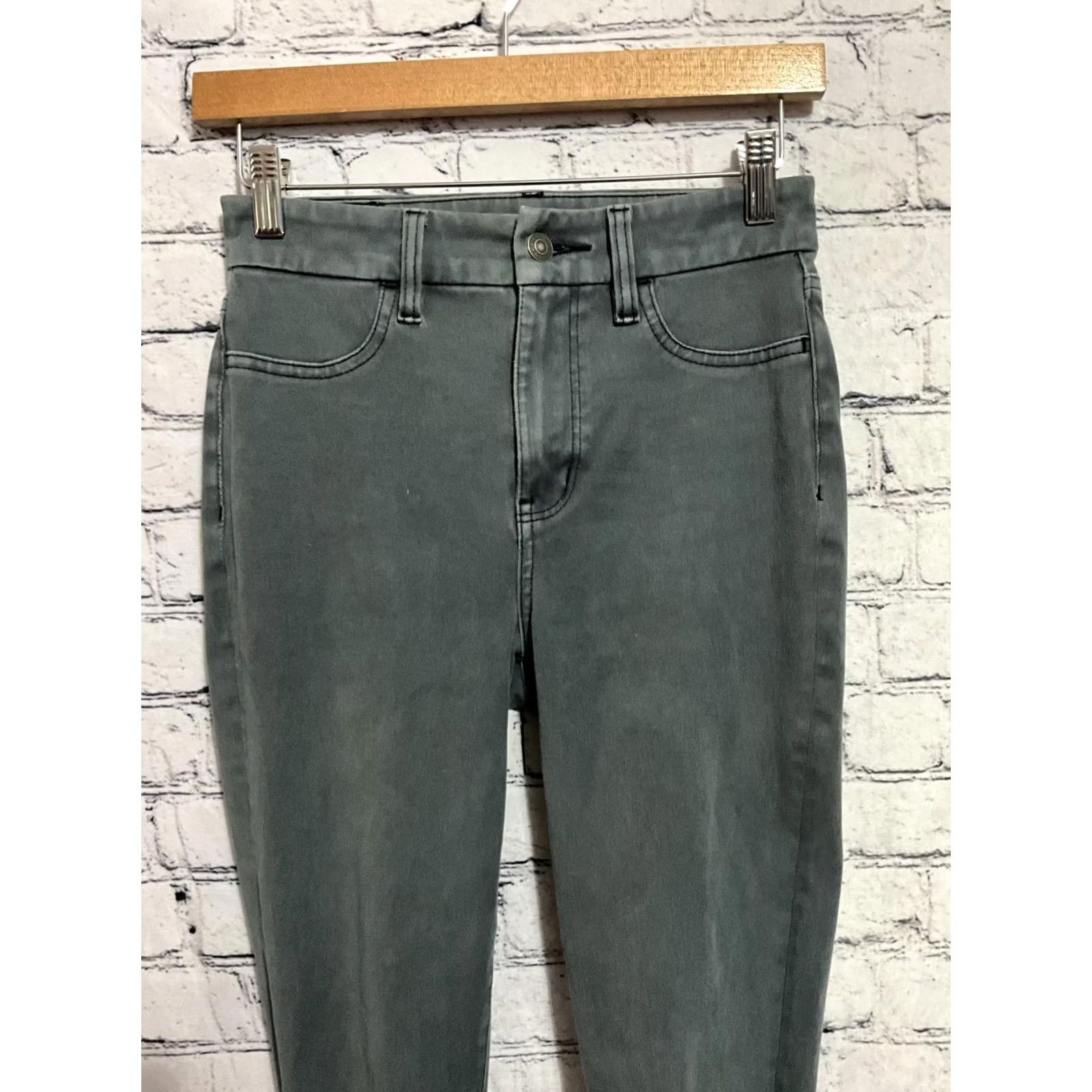 Vintage American Eagle Jeans Skinny Jeans Women Size 2 Long 25x29.5 Green Size 42" / US 20 - 4 Thumbnail