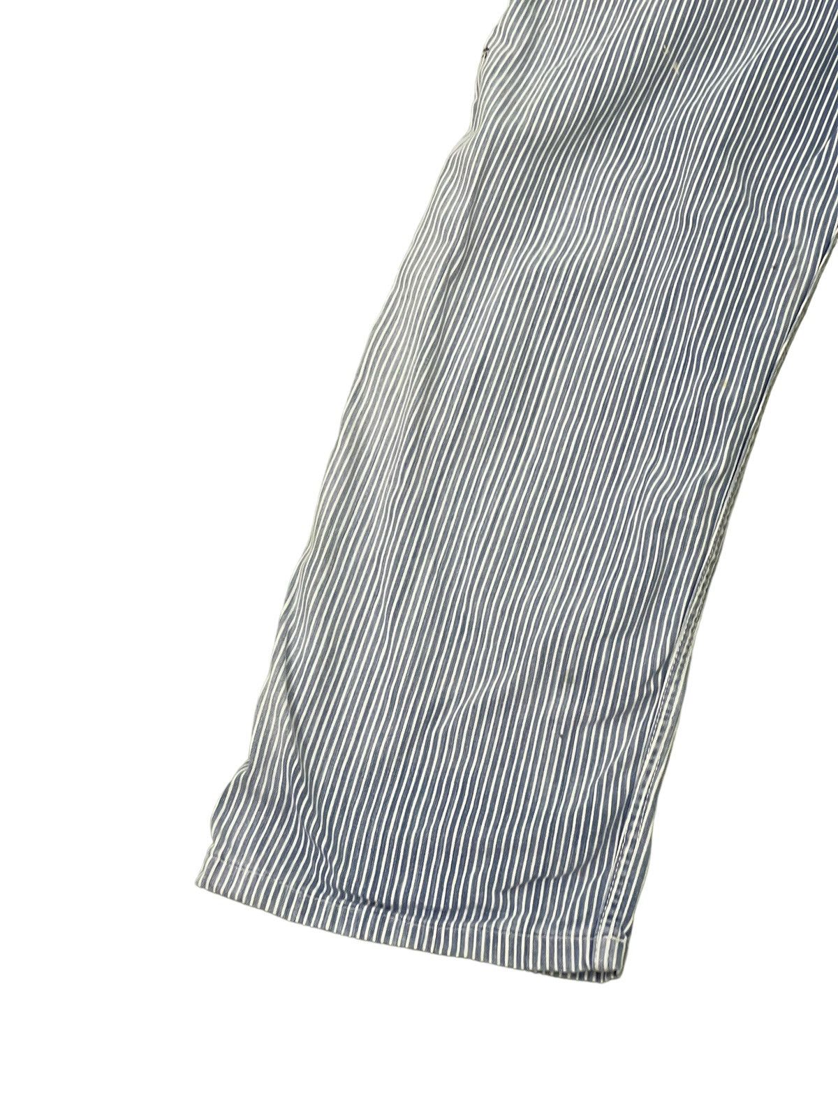 Edwin Hickory Overalls Vtg 90s Edwin Japan Paint Splashed 7🟦3 Size US 35 - 15 Thumbnail