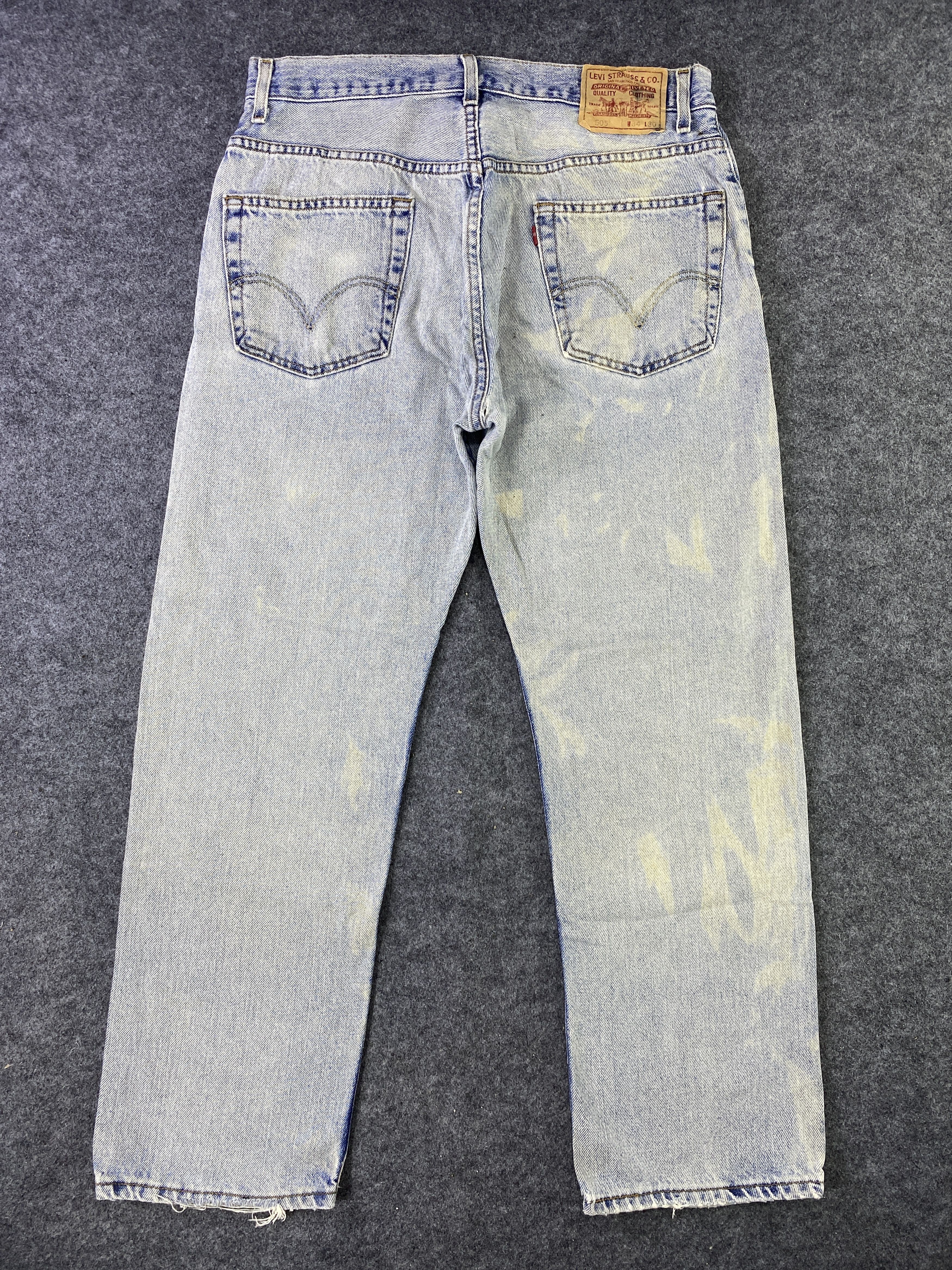 Levi's VINTAGE LEVI'S 505 BLUE WASH JEANS - J894 Size US 34 / EU 50 - 3 Thumbnail