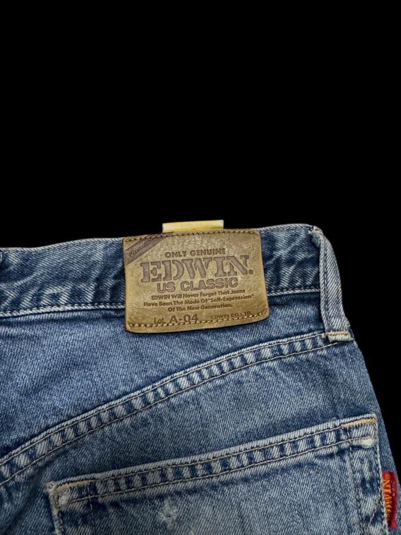 Edwin BAGGY Edwin Us Classic Thrashed Mudwash distressed Wide Jean Size US 29 - 21 Thumbnail