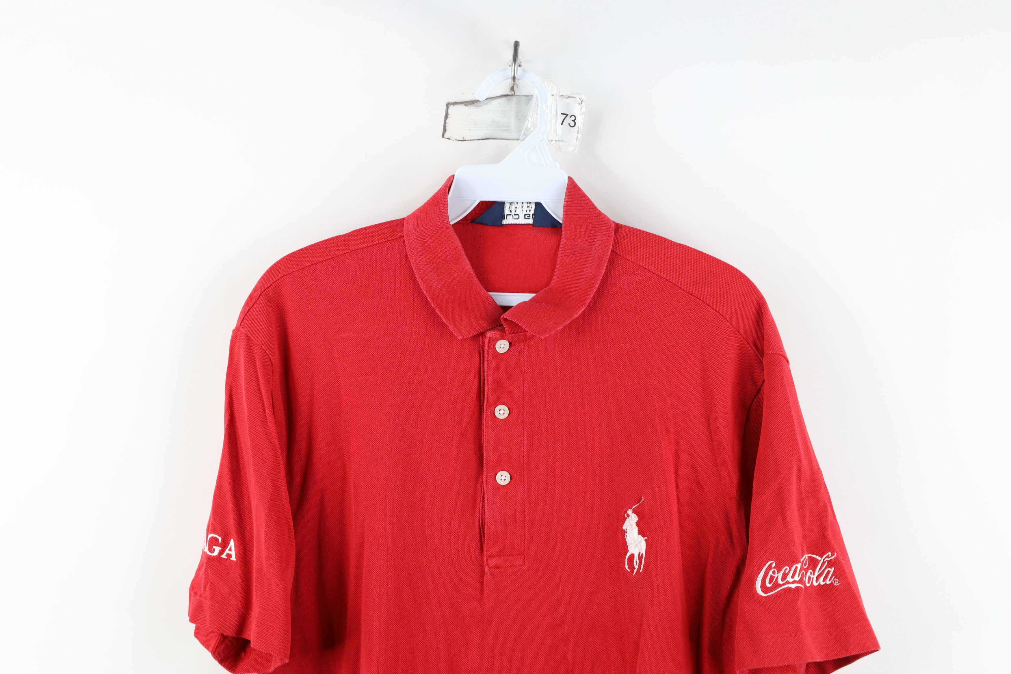 Ralph Lauren Ralph Lauren AJGA Coca Cola Big Pony Golfing Polo Shirt Red Size US M / EU 48-50 / 2 - 2 Thumbnail