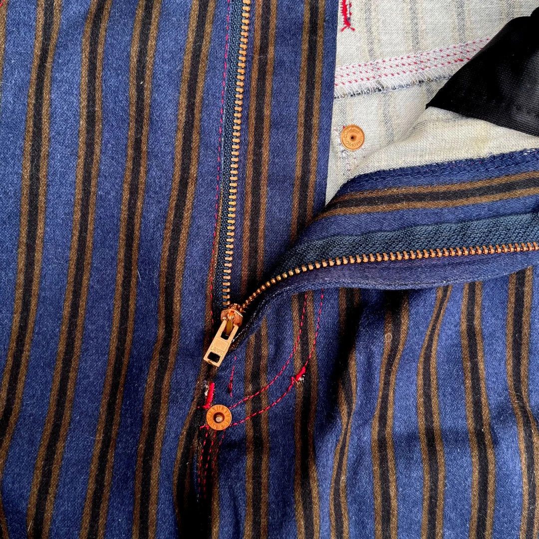 Jean Paul Gaultier × Vintage Jean-Paul Gaultier Jean’s 1990s Vintage Modson Striped Pants Size 26" / US 2 / IT 38 - 3 Thumbnail