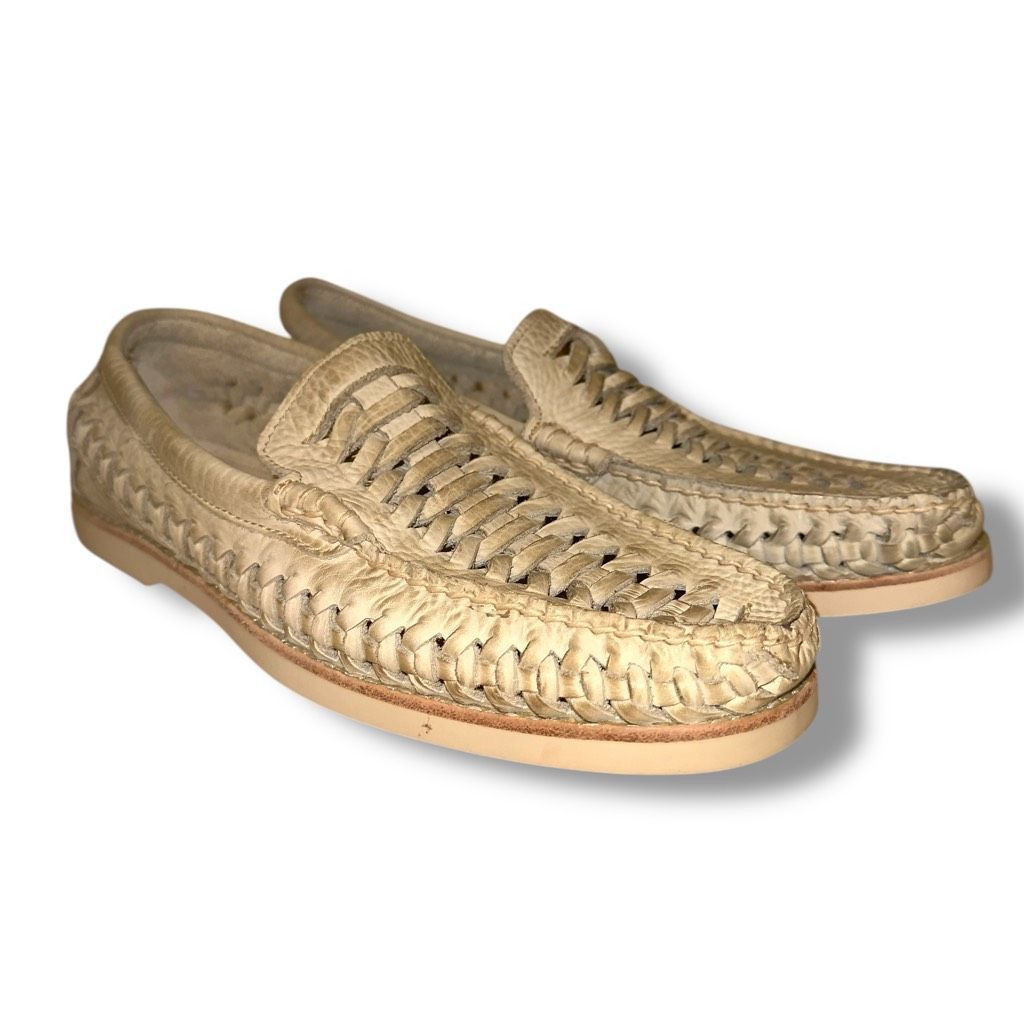 Sperry New Sperry Top Sider Distressed Off-White Woven Loafers Sz 8 Size US 8.5 / EU 41-42 - 1 Thumbnail