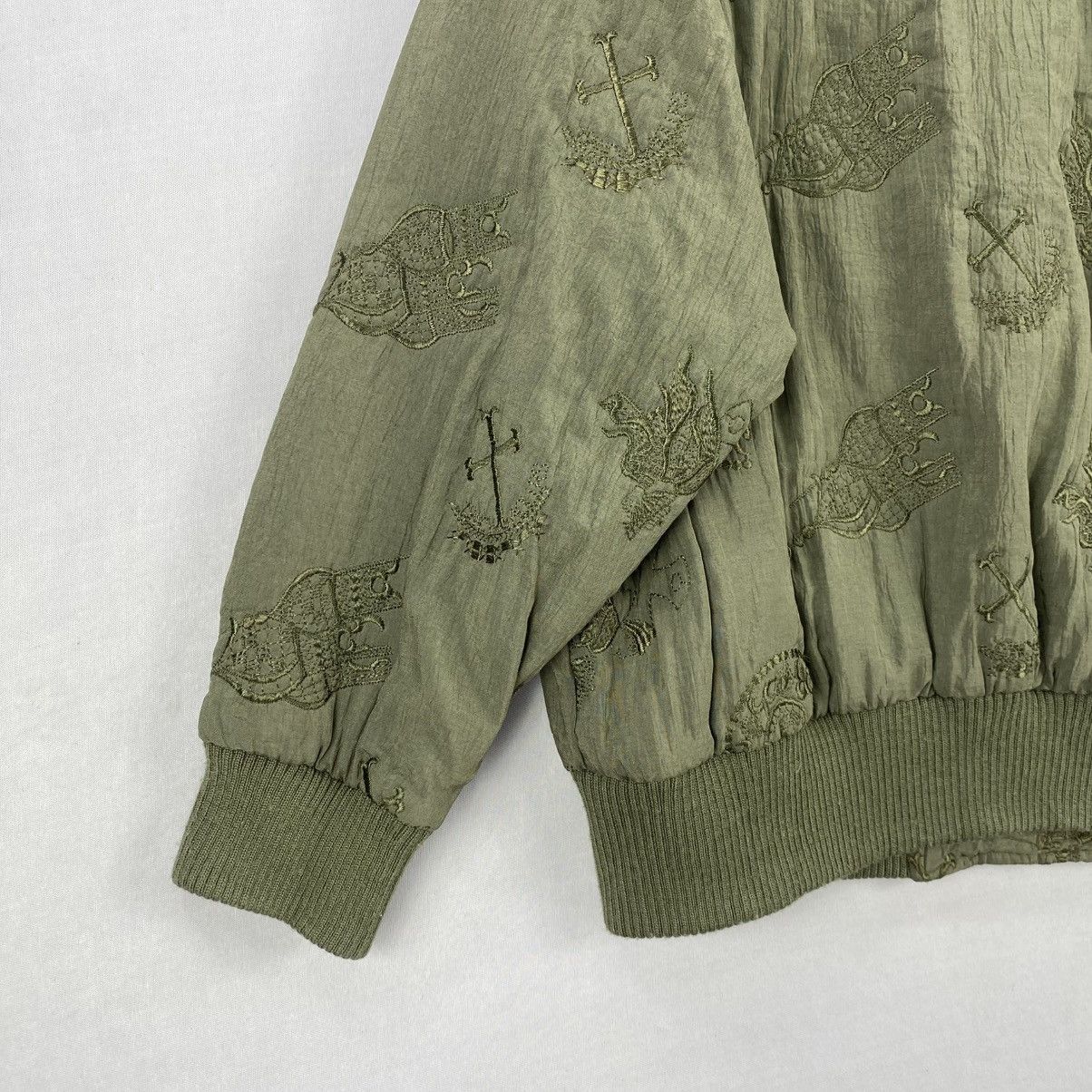 Japanese Brand Vintage Double Collar Embroidery Pattern Coat Jacket Size S / US 4 / IT 40 - 6 Thumbnail