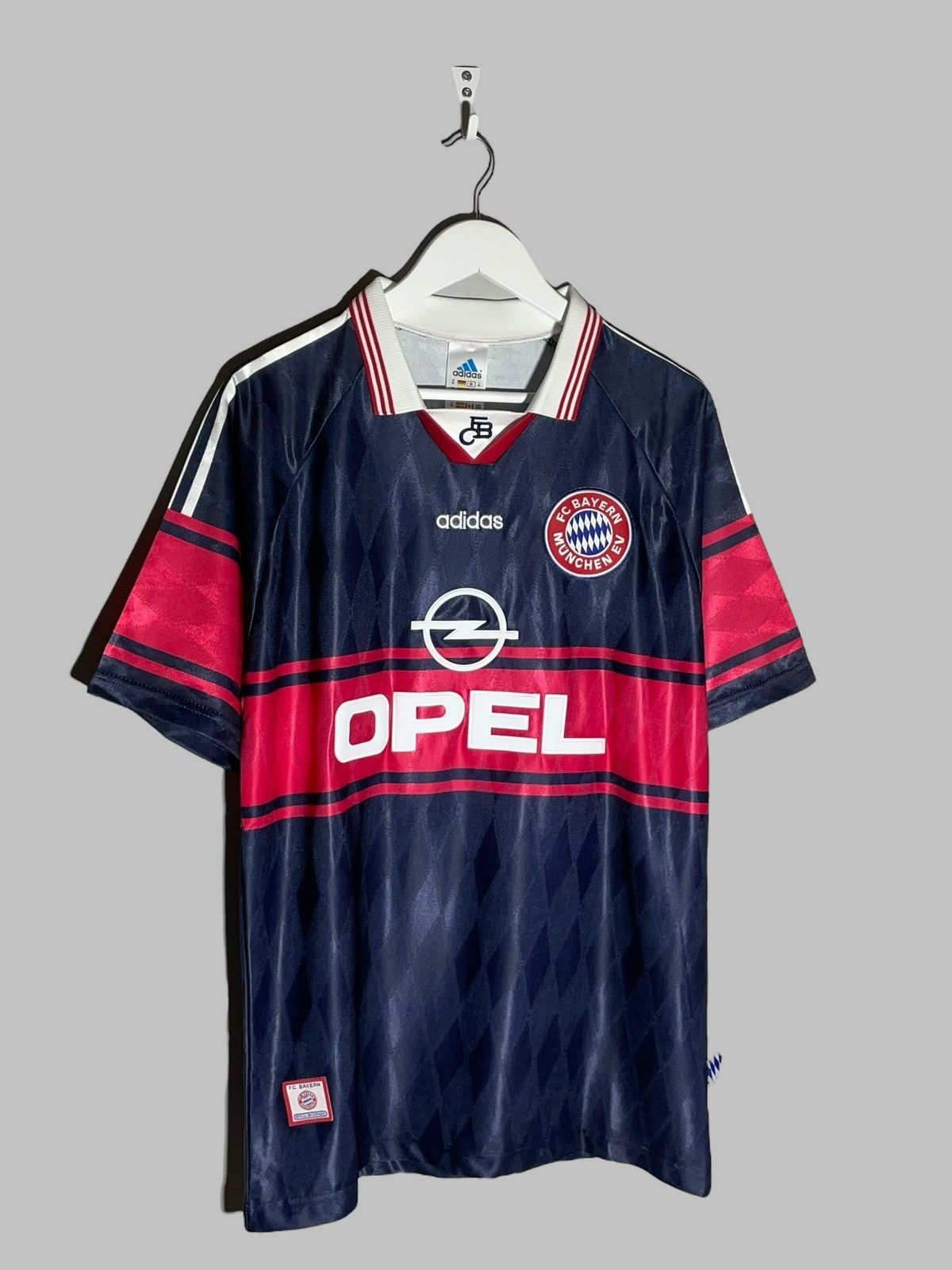 Adidas × Vintage Bayern Munchen Adidas 1997/99 Home VIN Football Shirt Size US XL / EU 56 / 4 - 2 Thumbnail
