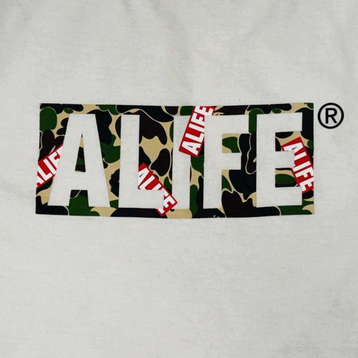 Bape ALIFE x BAPE 1st Camo Box Logo T-Shirt - Y2K Made in Japan Size US L / EU 52-54 / 3 - 3 Thumbnail
