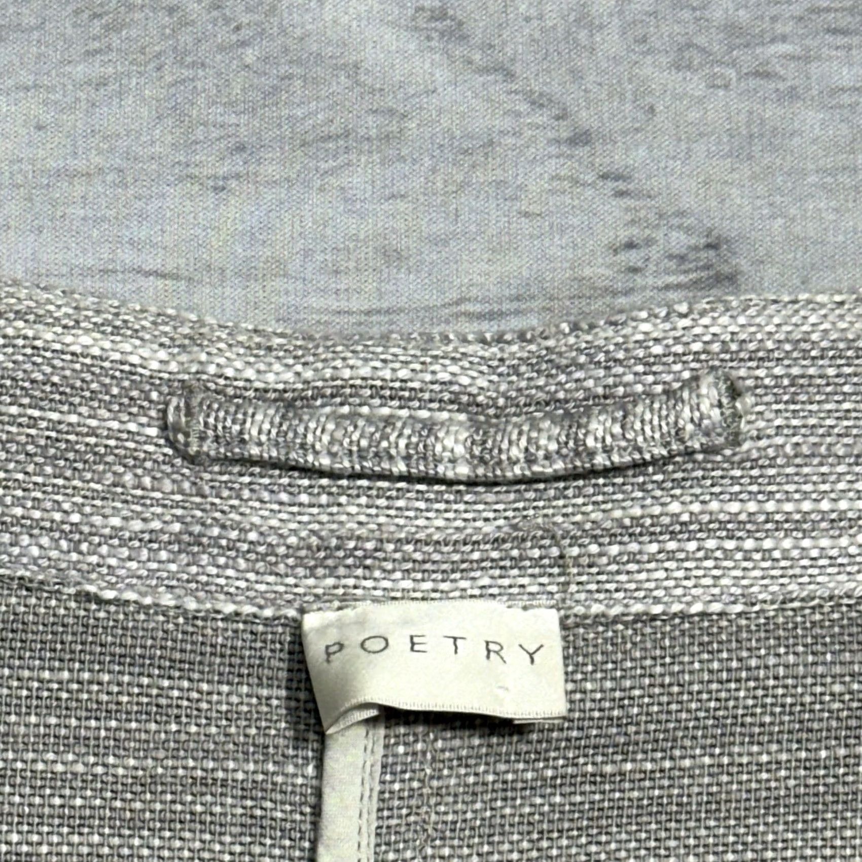 Vintage Poetry Cardigan Sweater Jacket Longline Pockets Gray 12 US Womens Casual Travel Workwear Vintage No Size XL / US 12-14 / IT 48-50 - 3 Thumbnail