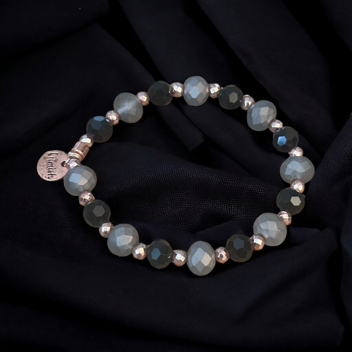 Other Erimish gray and black bead stretch bracelet Size ONE SIZE - 1 Thumbnail