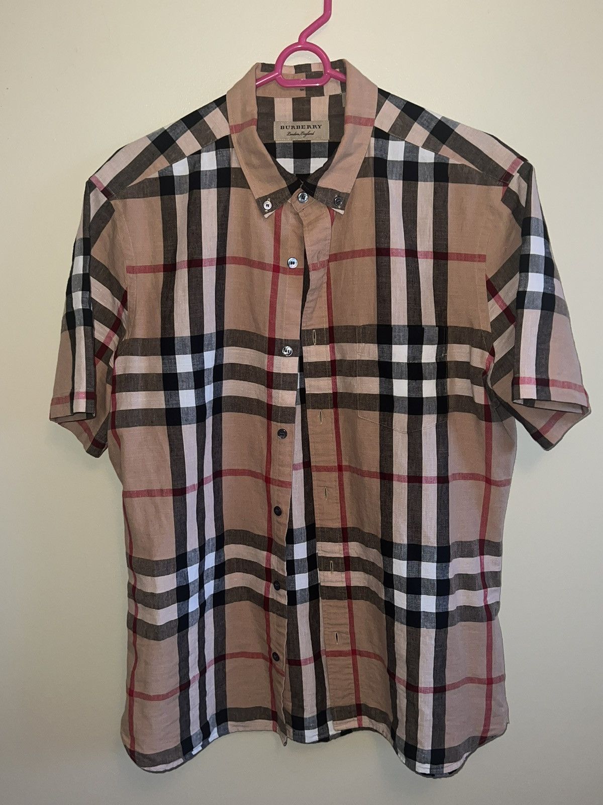 Burberry Burberry plaid short sleeve button up Size US M / EU 48-50 / 2 - 1 Thumbnail