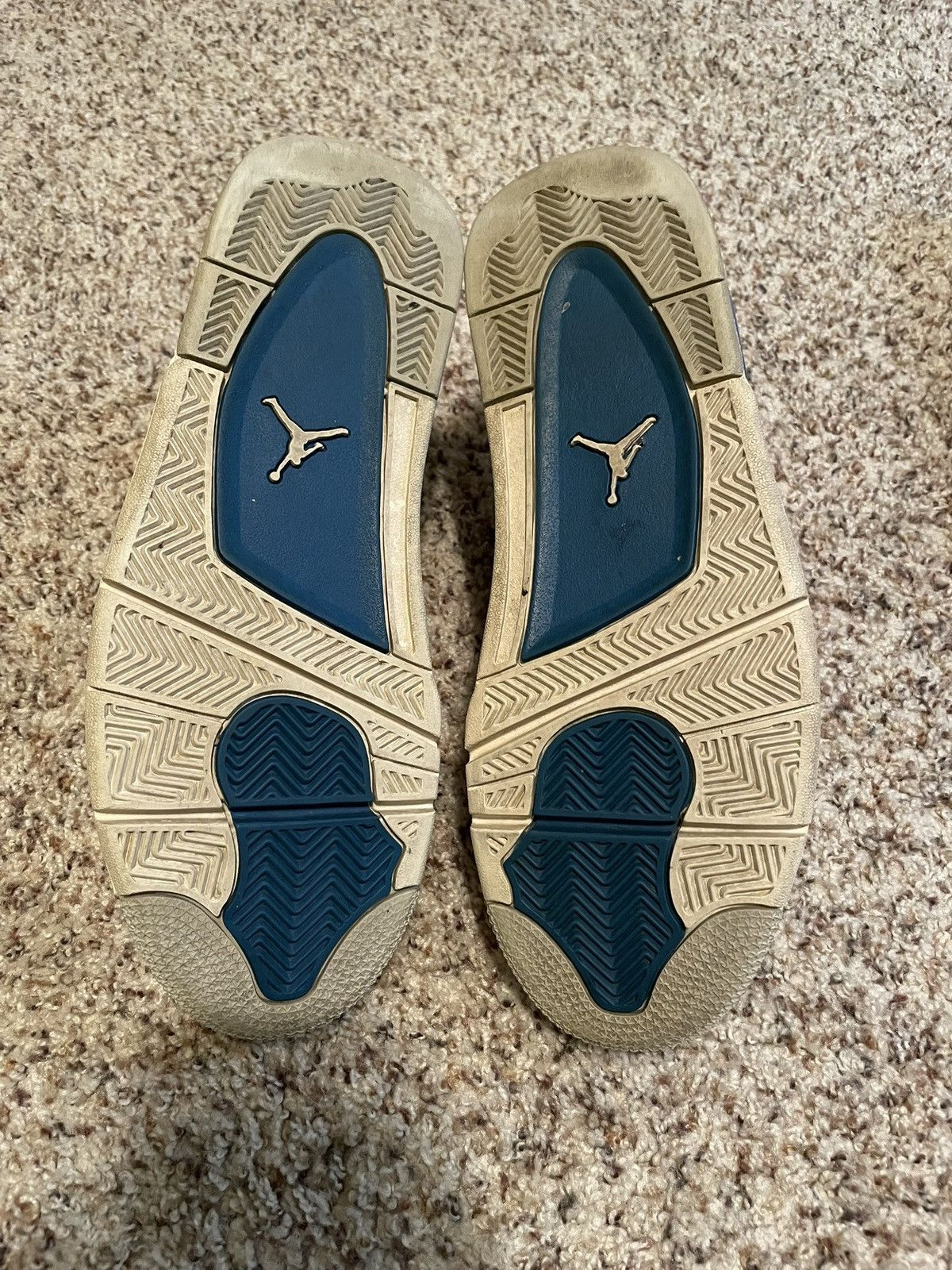Jordan Brand Air Jordan 4 Retro Military Blue Color Way 2012 Size US 10 / EU 43 - 6 Thumbnail