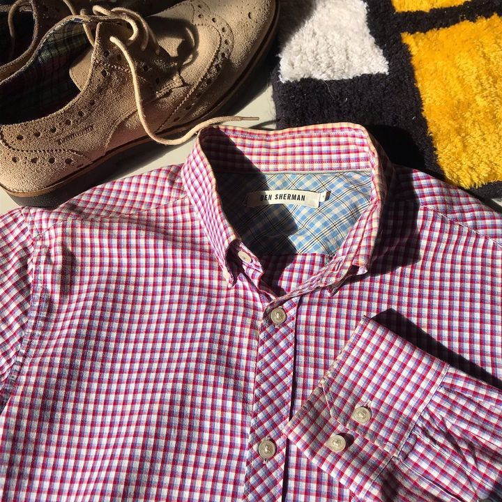 Ben Sherman × Designer × Vintage Ben Sherman Iconic Archieve Shirts Red Rio Gingham button up Size US M / EU 48-50 / 2 - 1 Thumbnail