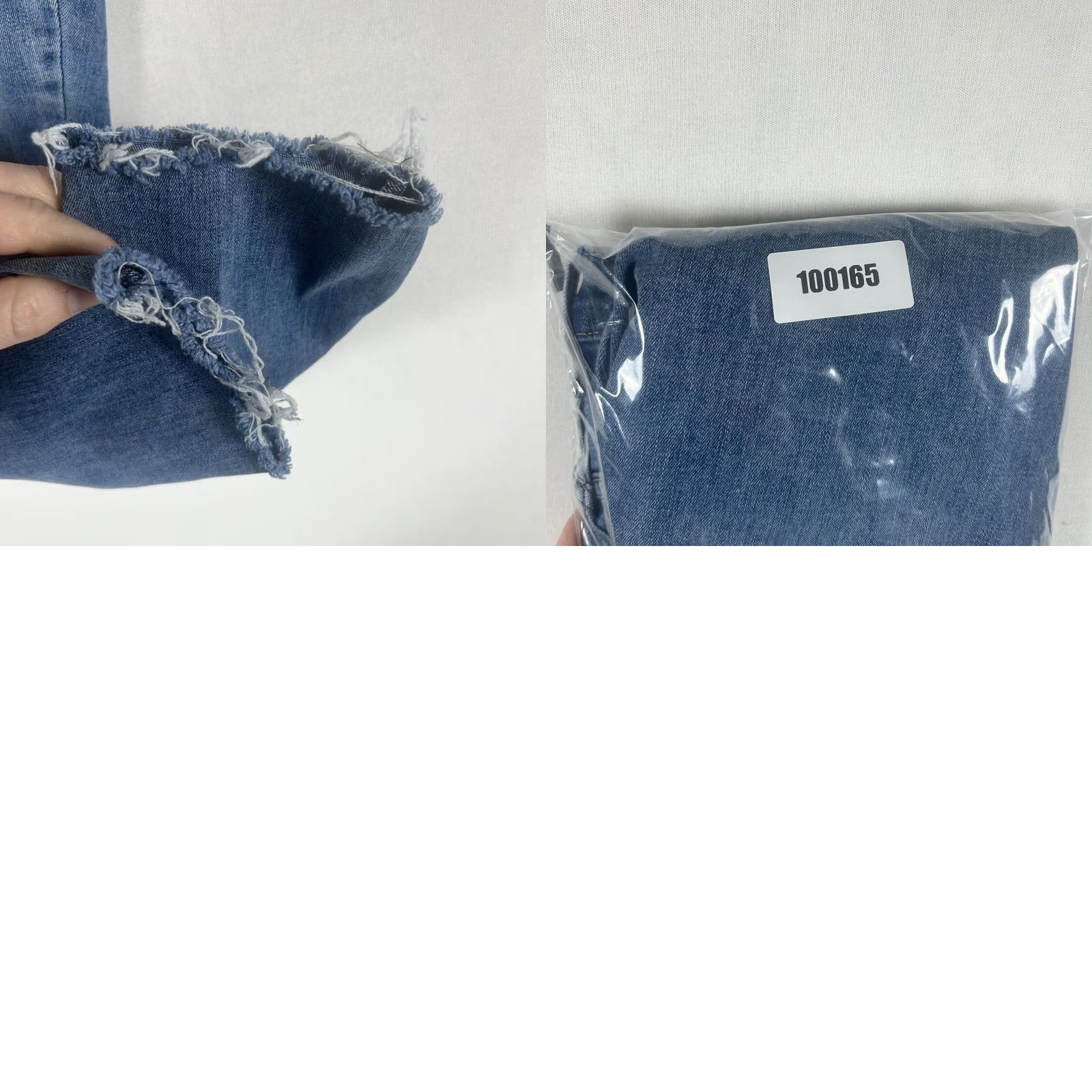 Lucky Brand Lucky Brand Jeans Ankle Button Fly Raw Hem High Rise Crop Women's 6 Blue Denim Size 28" / US 6 / IT 42 - 8 Thumbnail