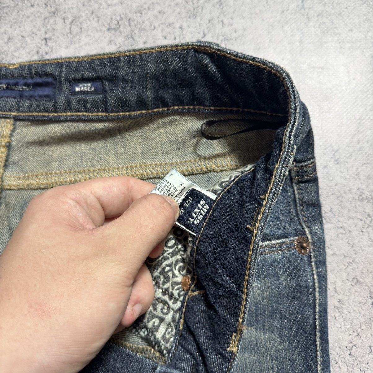 Miss Sixty NEW Miss Sixty Vintage Jeans Size 32" / US 10 / IT 46 - 9 Thumbnail