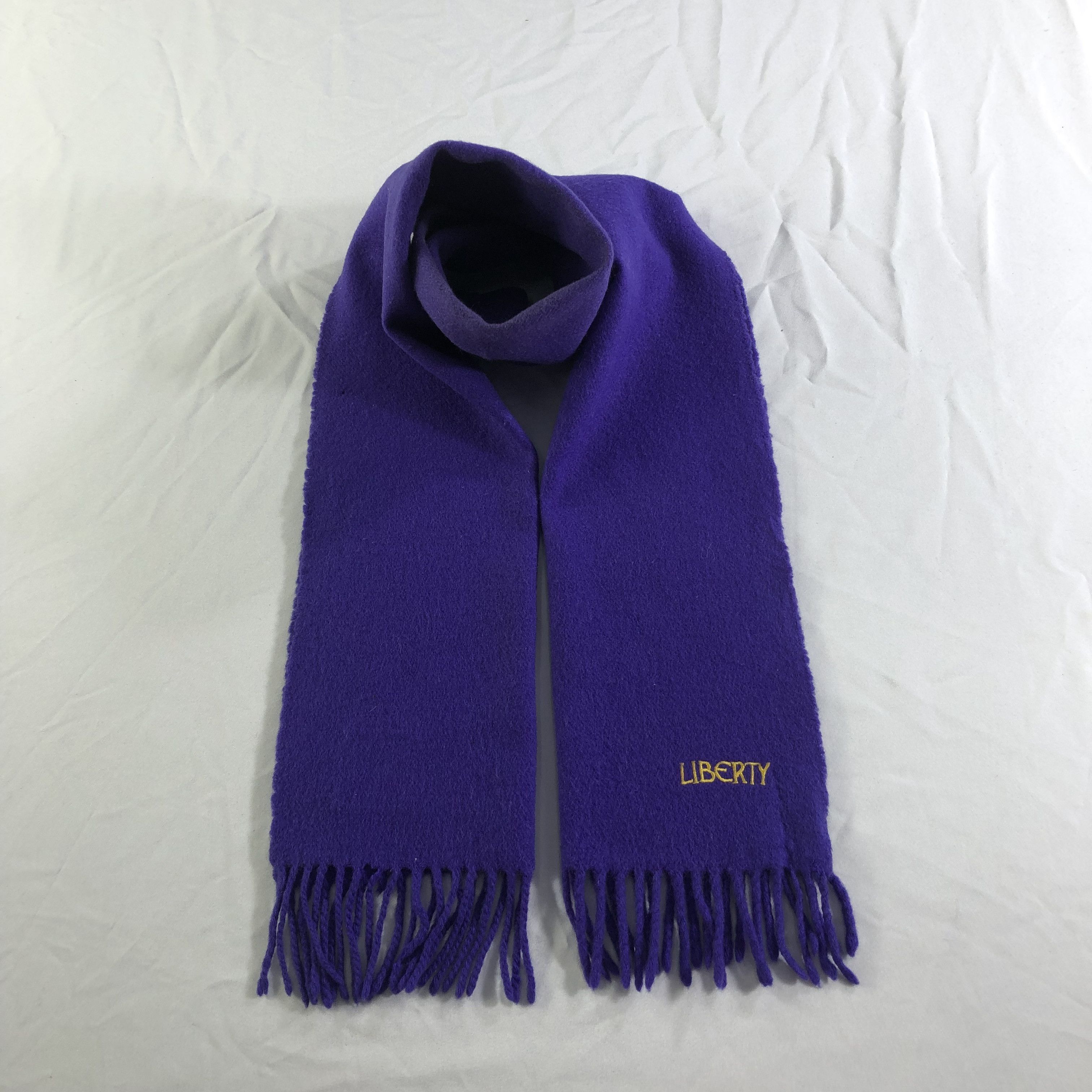 Liberty Plain Wool Scarf Muffler Neckwear V2305