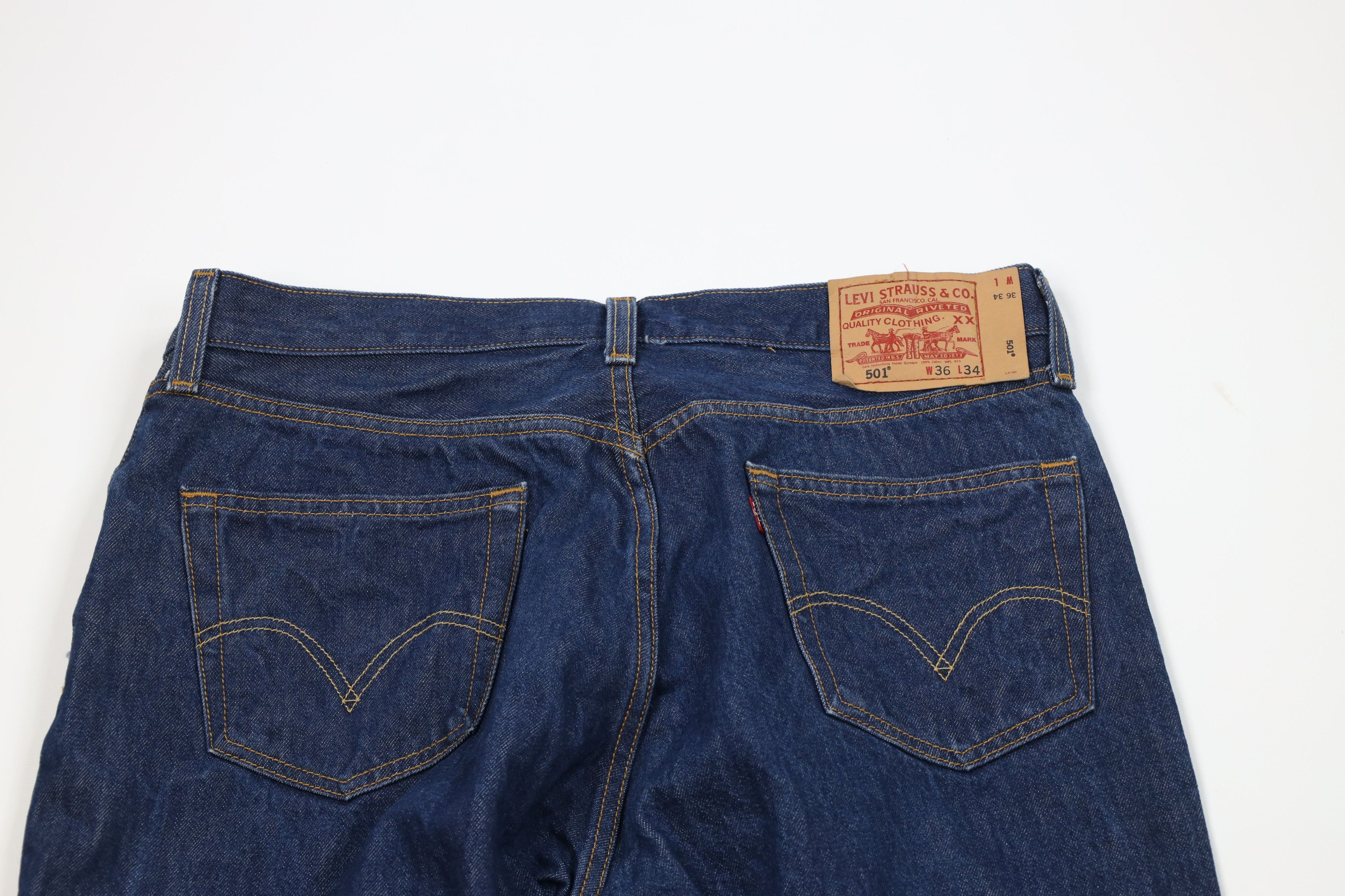 Levi's Vintage Y2K Levis 501xx Button Fly Original Fit Denim Jeans Size US 38 / EU 54 - 8 Thumbnail