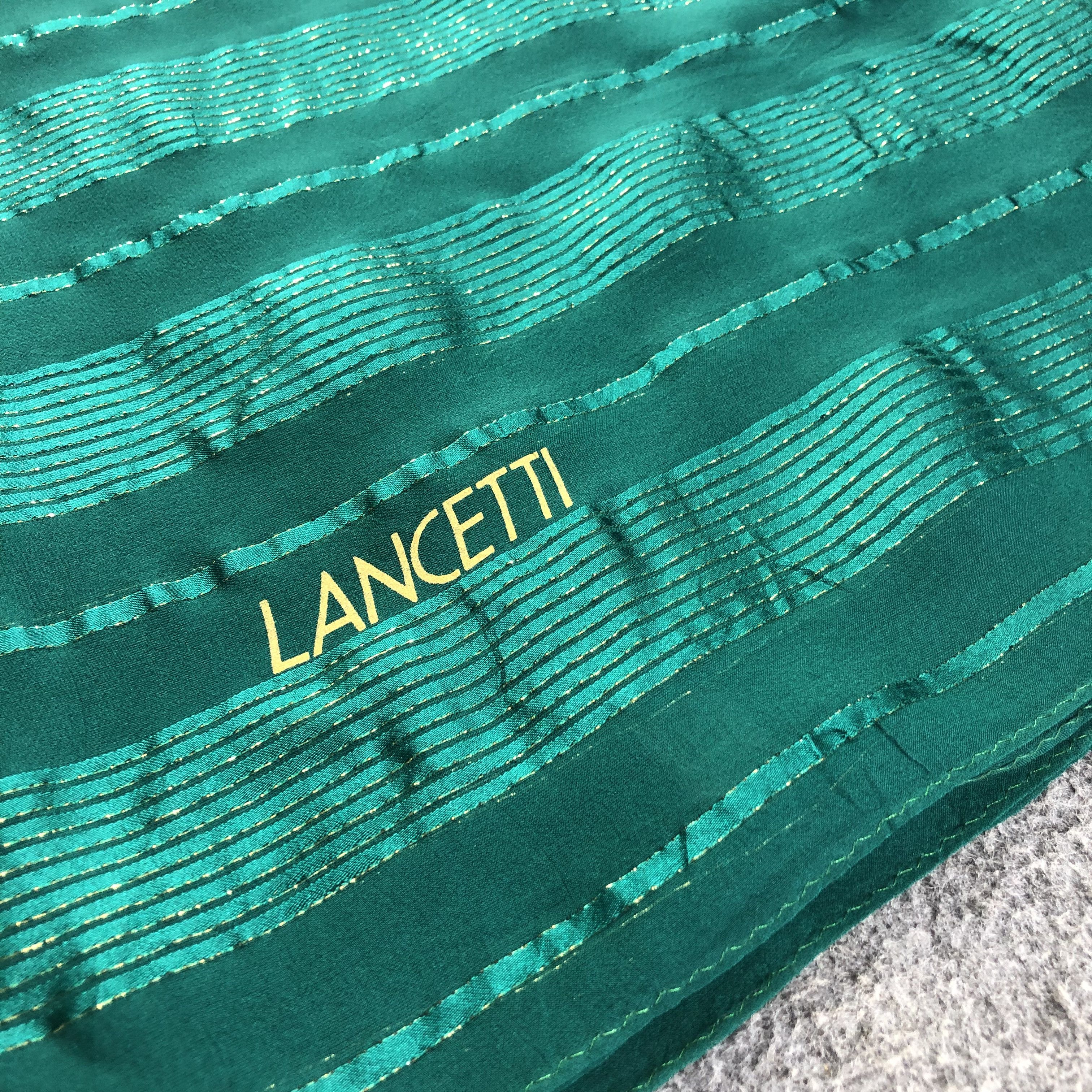 Lui di Lancetti Lancetti Milano Silk Stole Silk Scarf M851 Size ONE SIZE - 4 Thumbnail