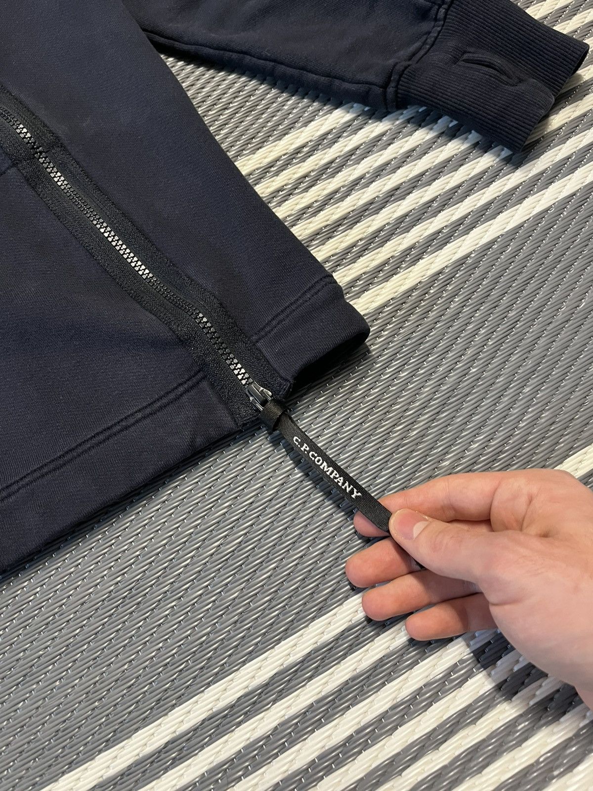 C.P. Company × Massimo Osti C.P. Company Front-zip Sweatshirt Dark Blue Size XL Size US L / EU 52-54 / 3 - 5 Thumbnail