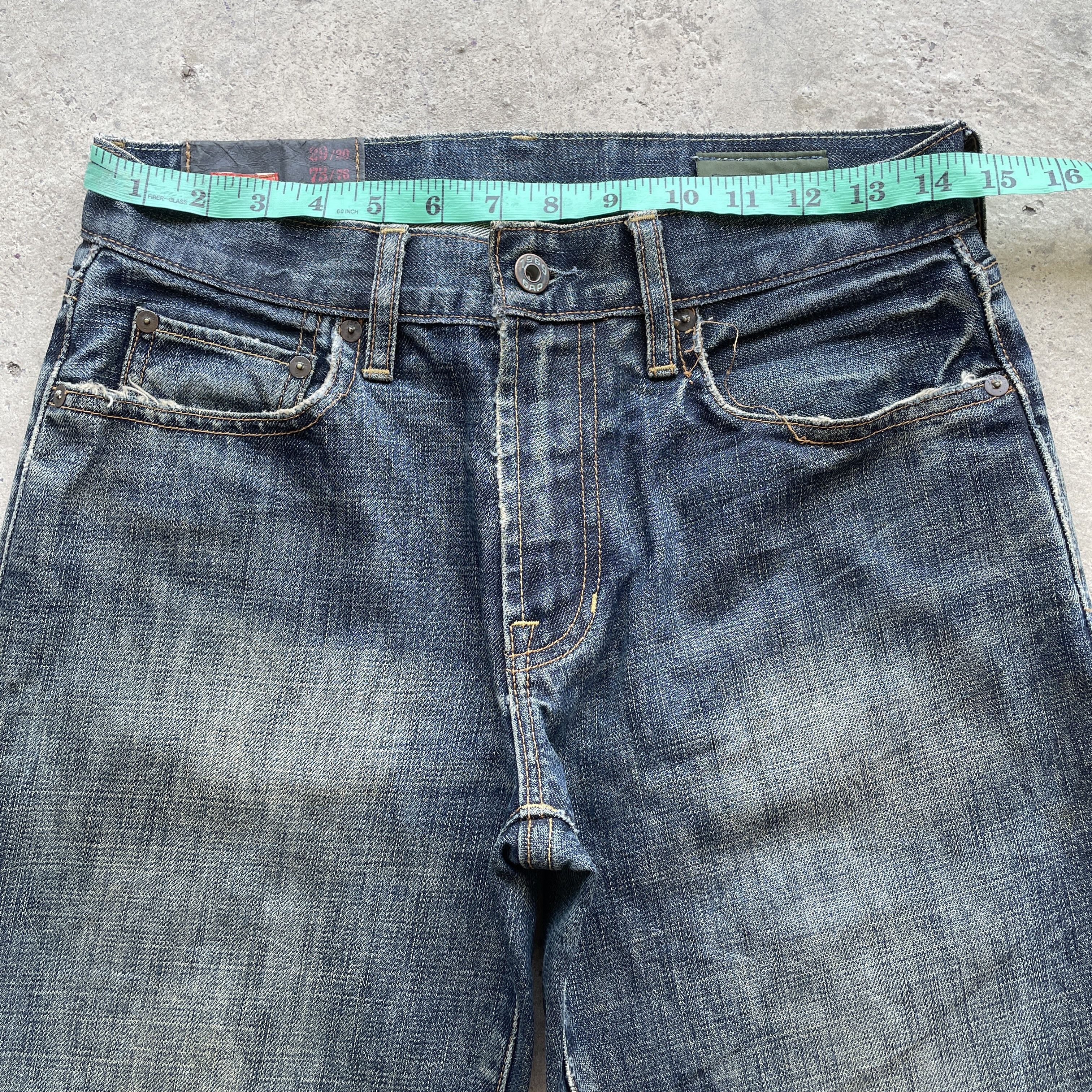 Gap Vintage Gap Rusty Jeans Distressed Denim Straight Fit Pants Size US 29 - 3 Thumbnail