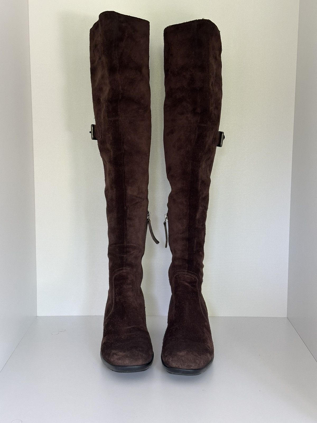 Designer × Prada Prada over the knee boots with dustbag Size US 7 / IT 37 - 3 Thumbnail