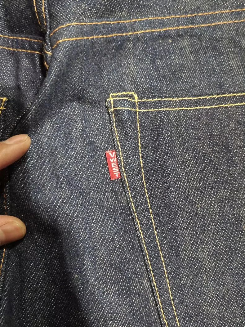 Freewheelers Freewheelers Straight blue-dyed jeans Size US 31 - 6 Thumbnail