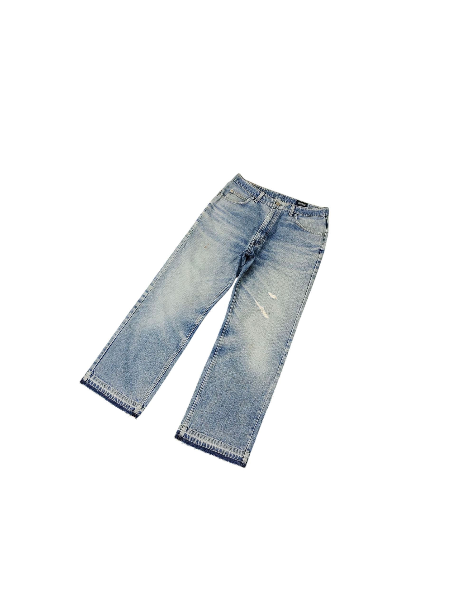 Comme des Garcons × Undercover Vintage Woodduck Japan Clawmark Distress Faded Denim Jeans Size US 32 / EU 48 - 2 Thumbnail