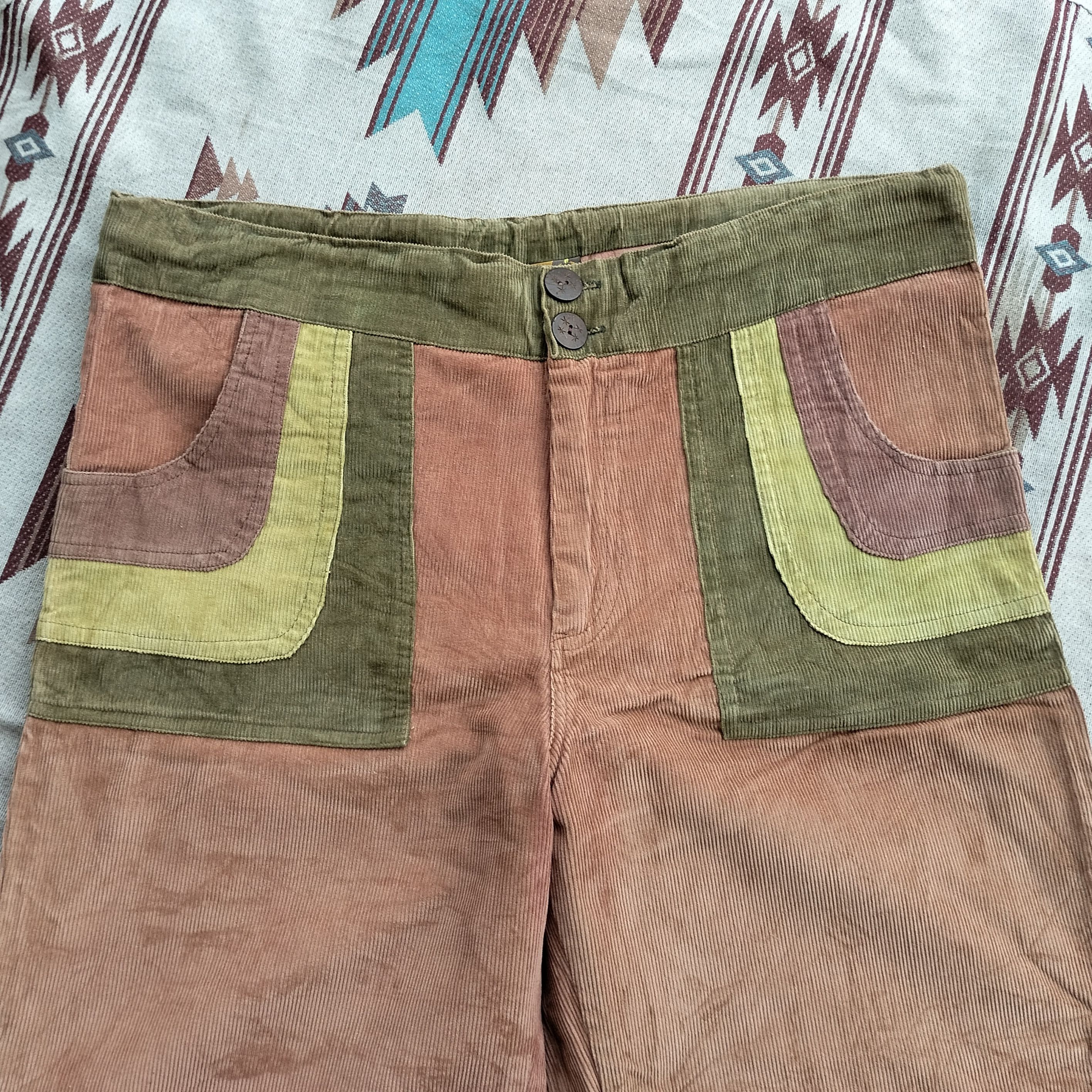 Vintage Vintage Nepal Hammock super wide leg corduroy pants Size US 37 - 3 Thumbnail