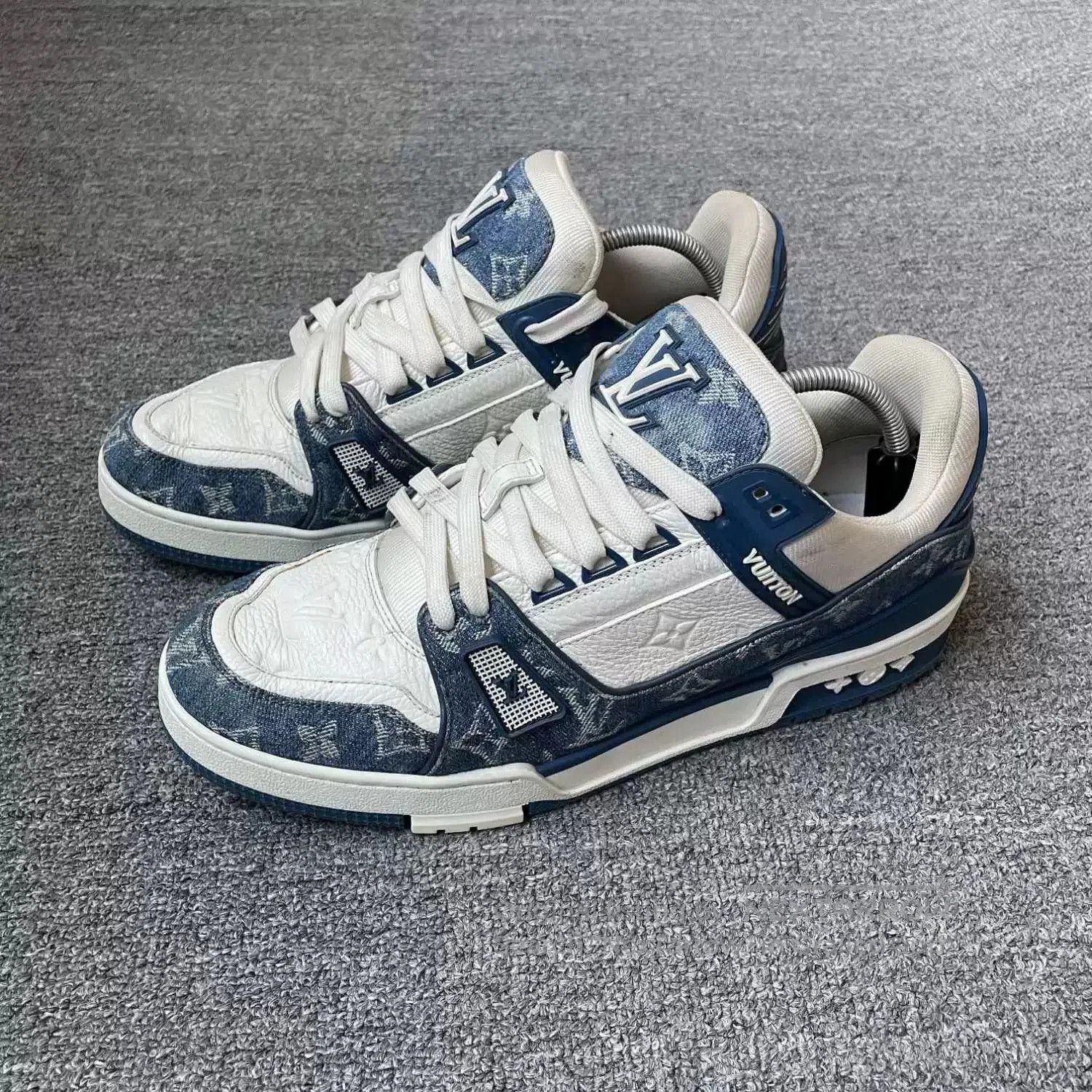 Louis Vuitton louis vuitton denim trainer low. Size US 10.5 / EU 43-44 - 1 Thumbnail
