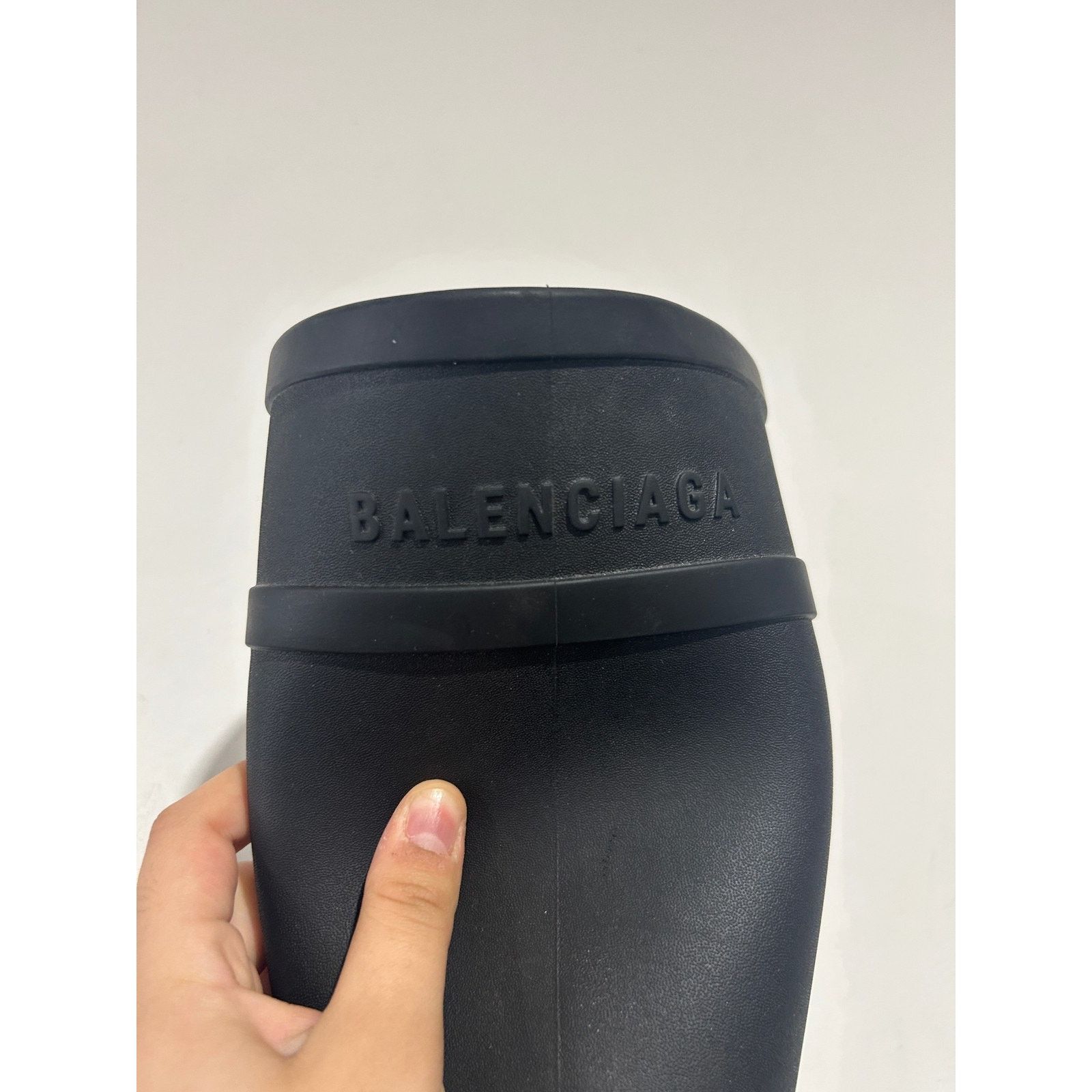 Balenciaga BALENCIAGA CROCS BOOT BLACK SIZE 44 (US 11) PREOWNED Size US 11 / EU 44 - 4 Thumbnail