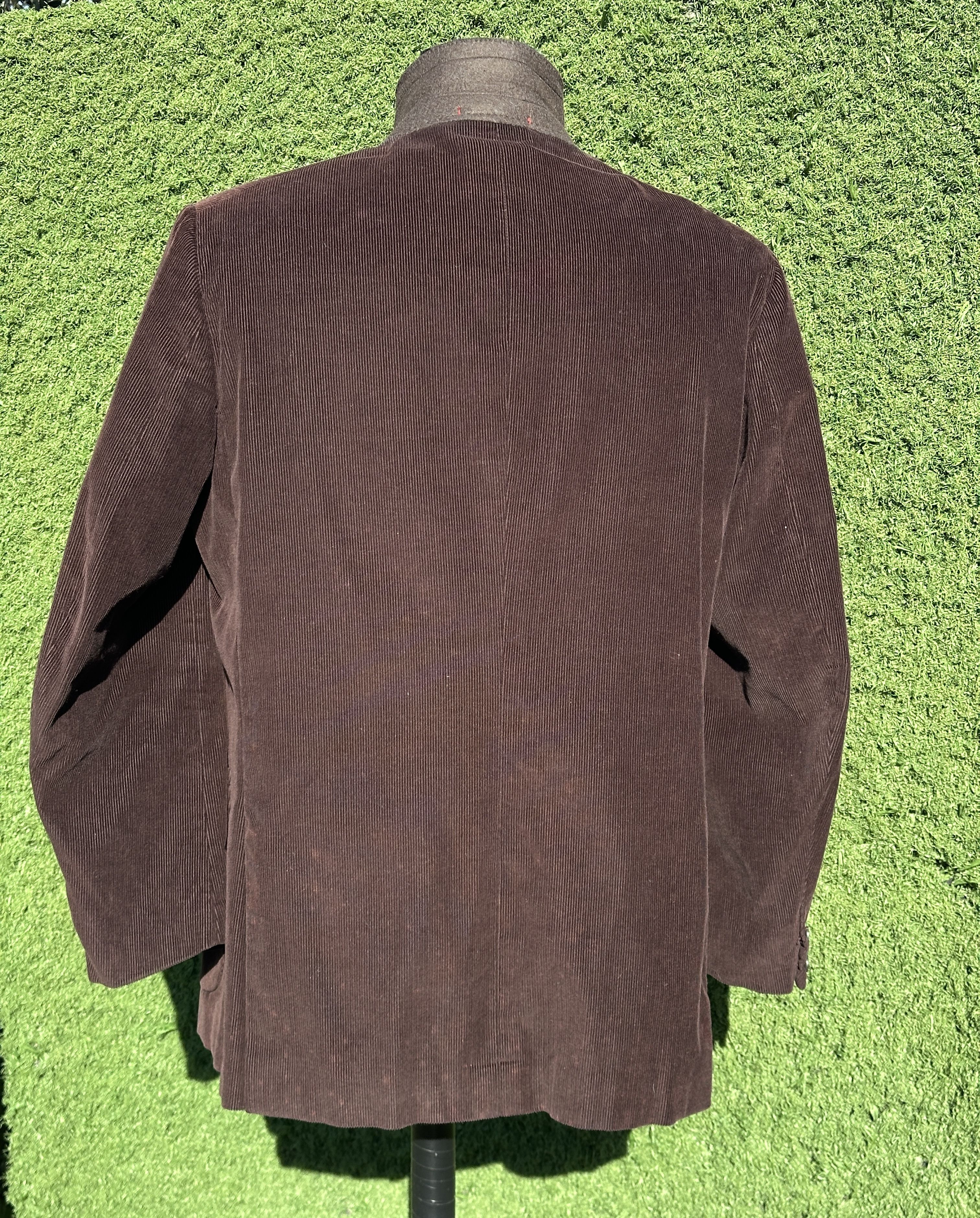 Isaia Rare Isaia Napoli Brown Corduroy Blazer Size 54 Drop 7R Size 54R - 6 Thumbnail