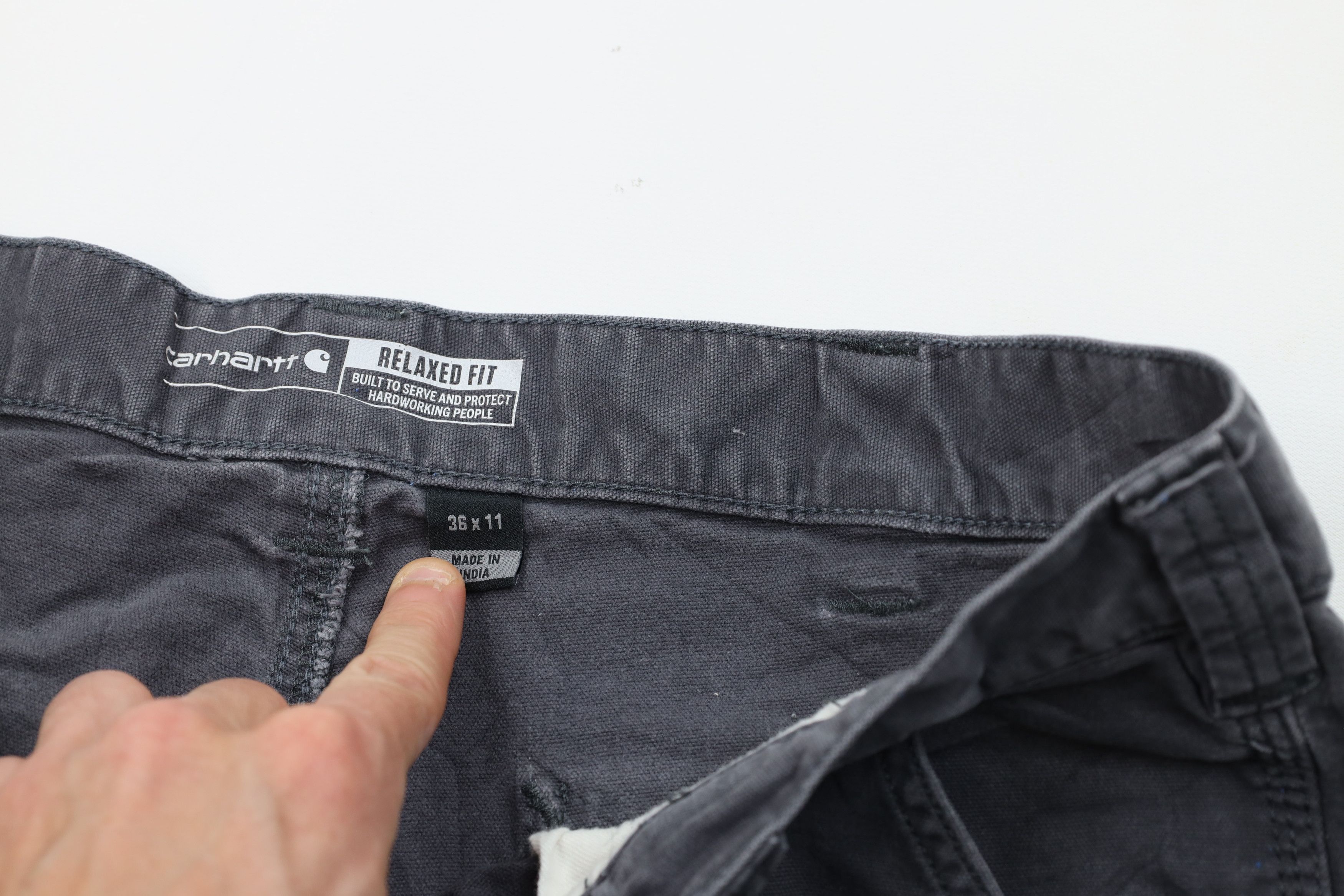 Carhartt Vintage Carhartt Spell Relaxed Fit Canvas Dungaree Shorts Size US 36 / EU 52 - 7 Thumbnail