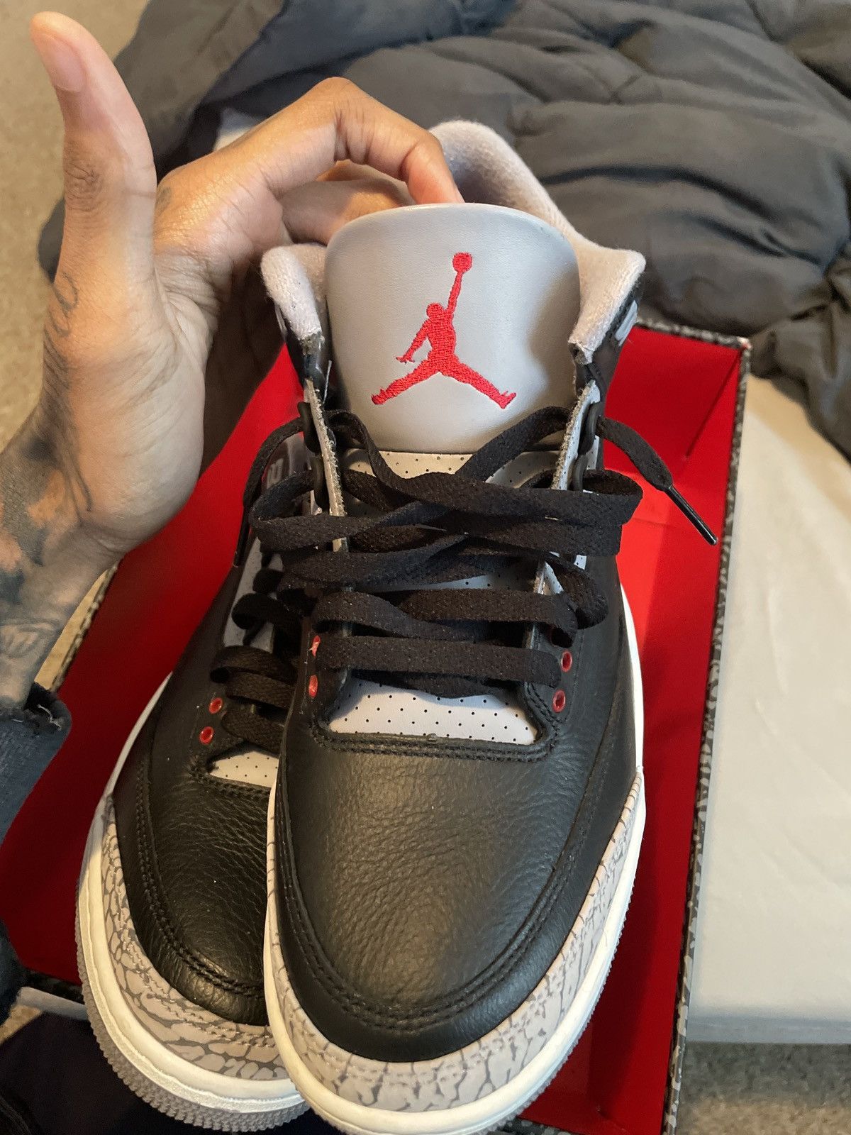 Jordan Brand Black cenent 3s reimagined Size US 8.5 / EU 41-42 - 8 Thumbnail