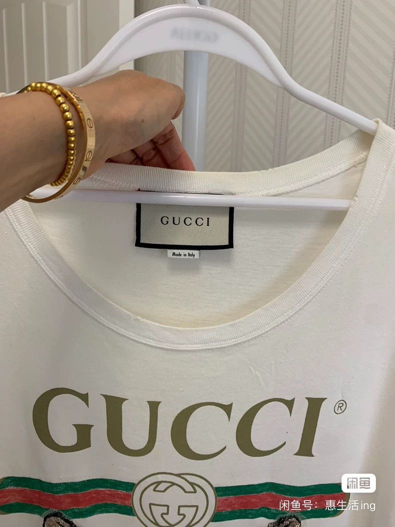 Gucci Gucci Cat embroidered sequin T-shirt 2503-Nextarrow Size US XS / EU 42 / 0 - 3 Thumbnail