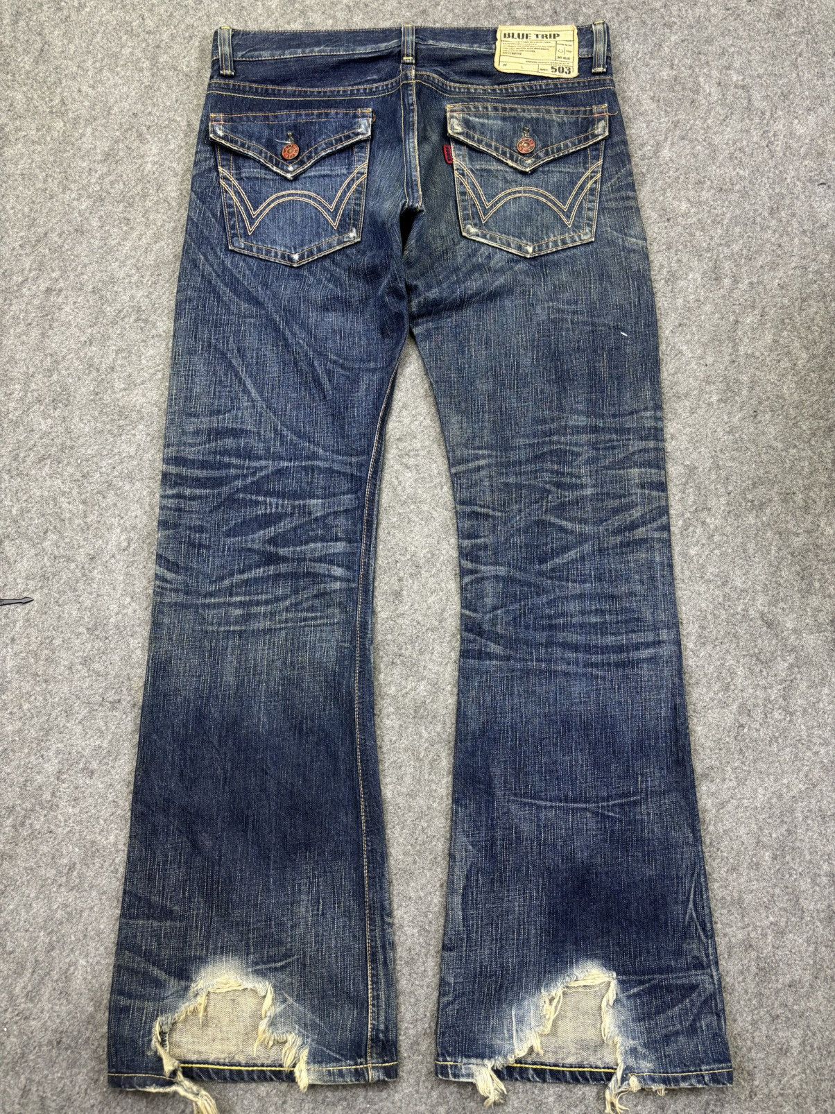 Edwin 💥Flare💥Edwin 503 Sick Fades Flare Denim K39 Size US 36 / EU 52 - 18 Thumbnail
