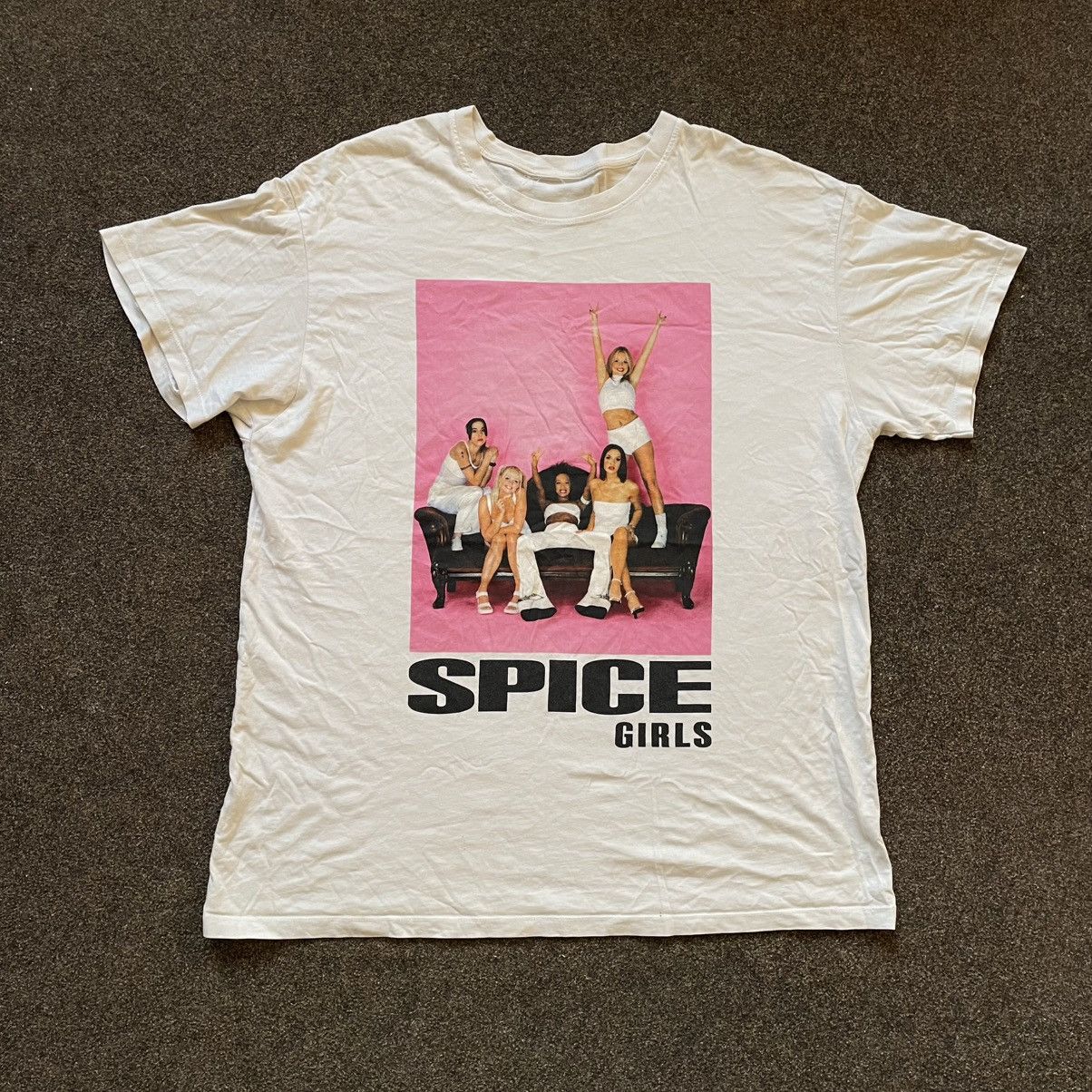 Vintage Vintage Y2K Spice Girls Graphic Tee Cream Oversized Washed L Size US L / EU 52-54 / 3 - 1 Thumbnail
