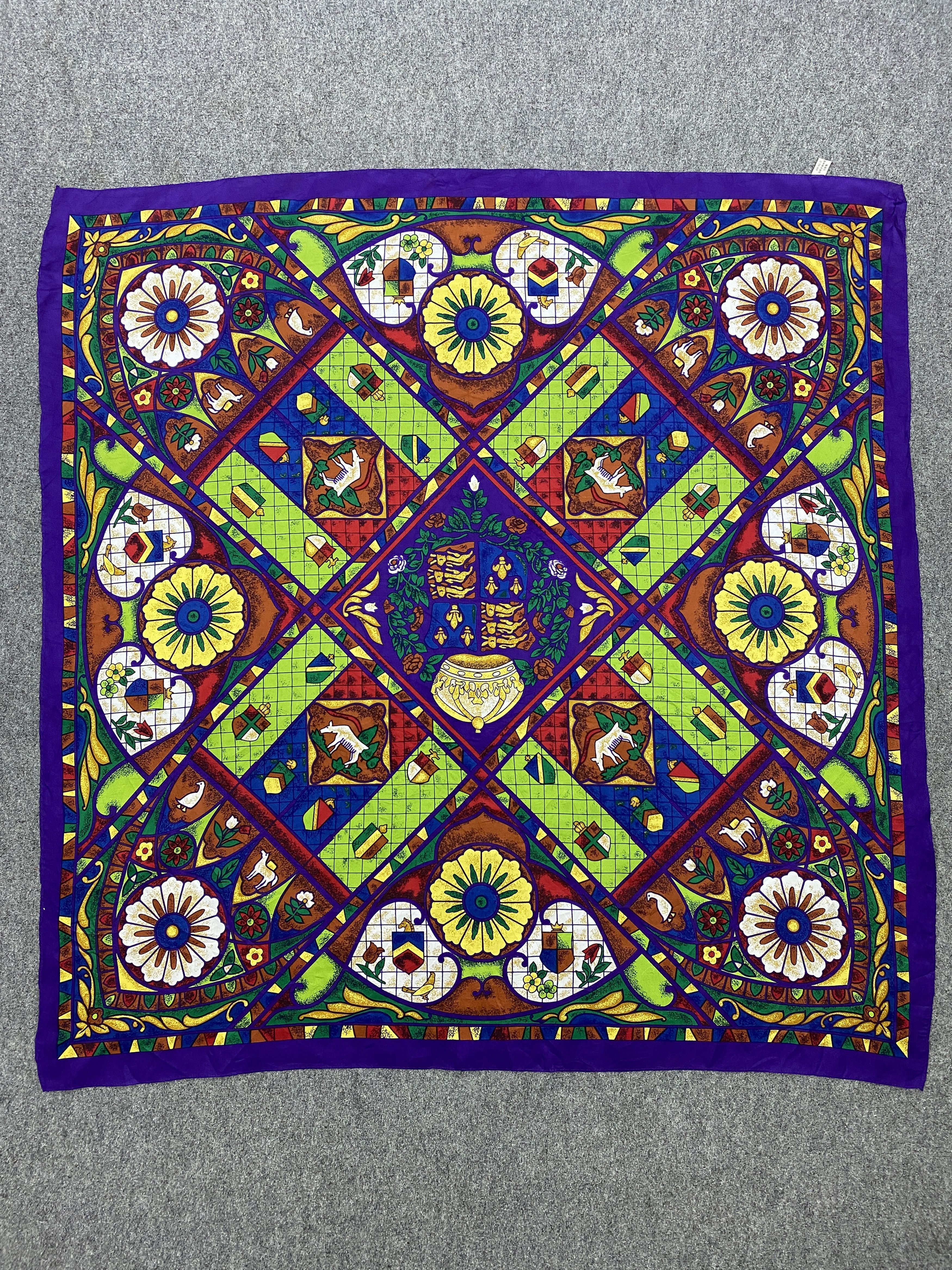 Japanese Brand Vintage Japanese Brand Silk Scarf / Silk Shawl SN0267 Size ONE SIZE - 2 Thumbnail
