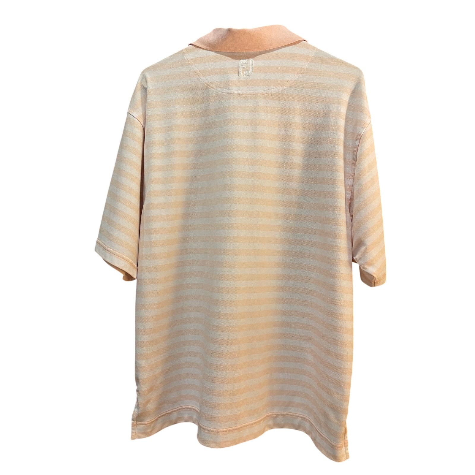 Footjoy FootJoy FJ ProDry Pique Golf Polo Shirt XL Peach Stripe Size US XL / EU 56 / 4 - 7 Thumbnail