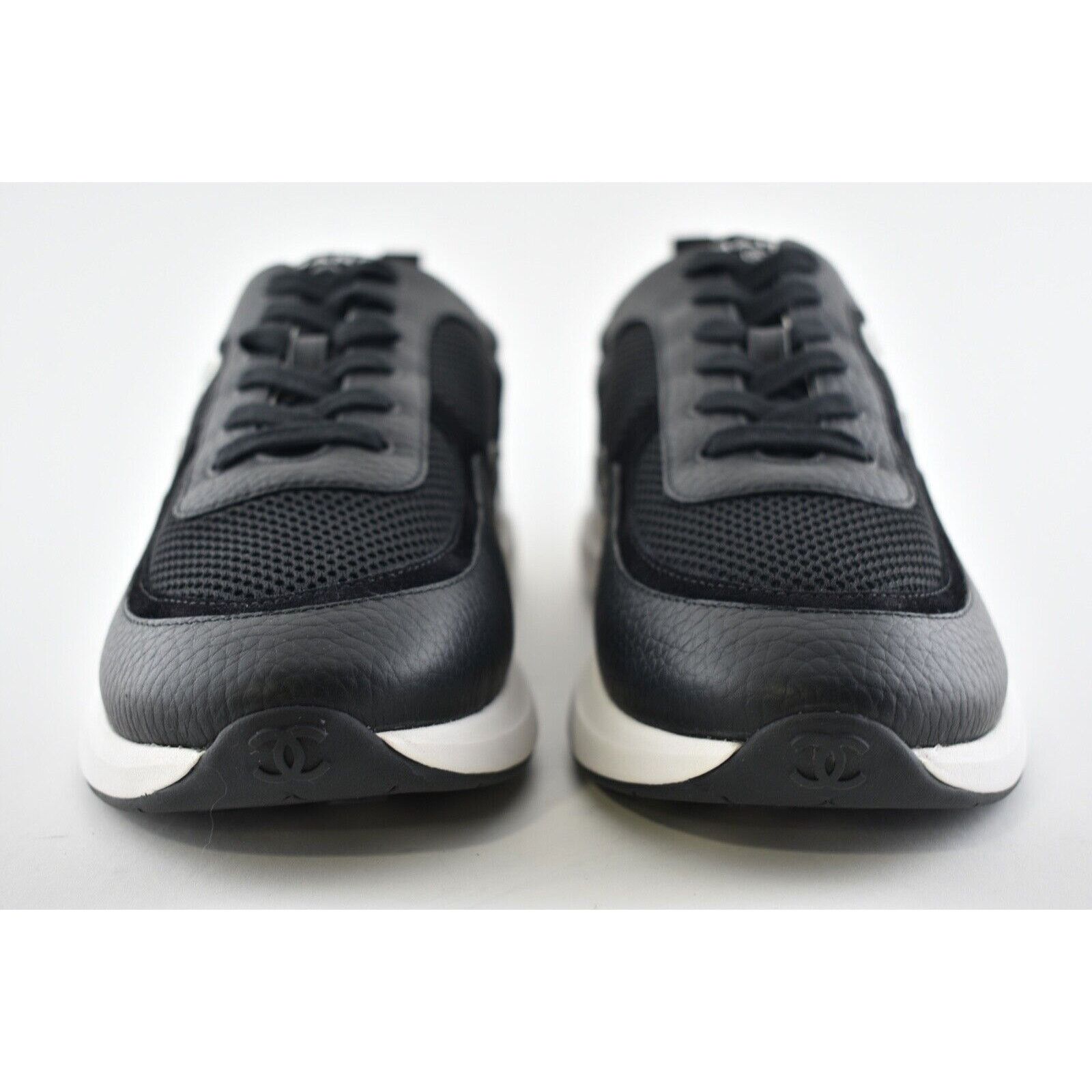 Chanel Chanel 21S Mens Leather Lace Low Top Trainer Sneaker 44 11 Size US 11 / EU 44 - 6 Thumbnail