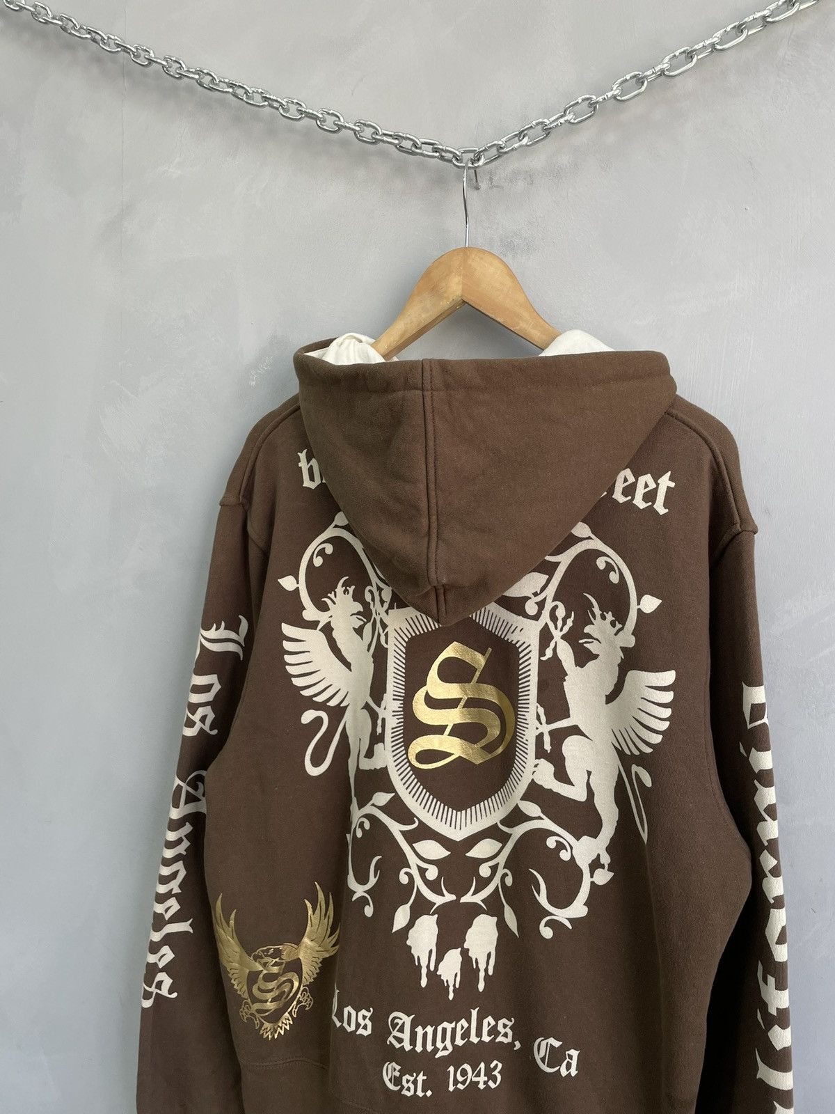 Christian Audigier Ed Hardy by christian Audigier over print hoodie y2k Size US L / EU 52-54 / 3 - 12 Thumbnail