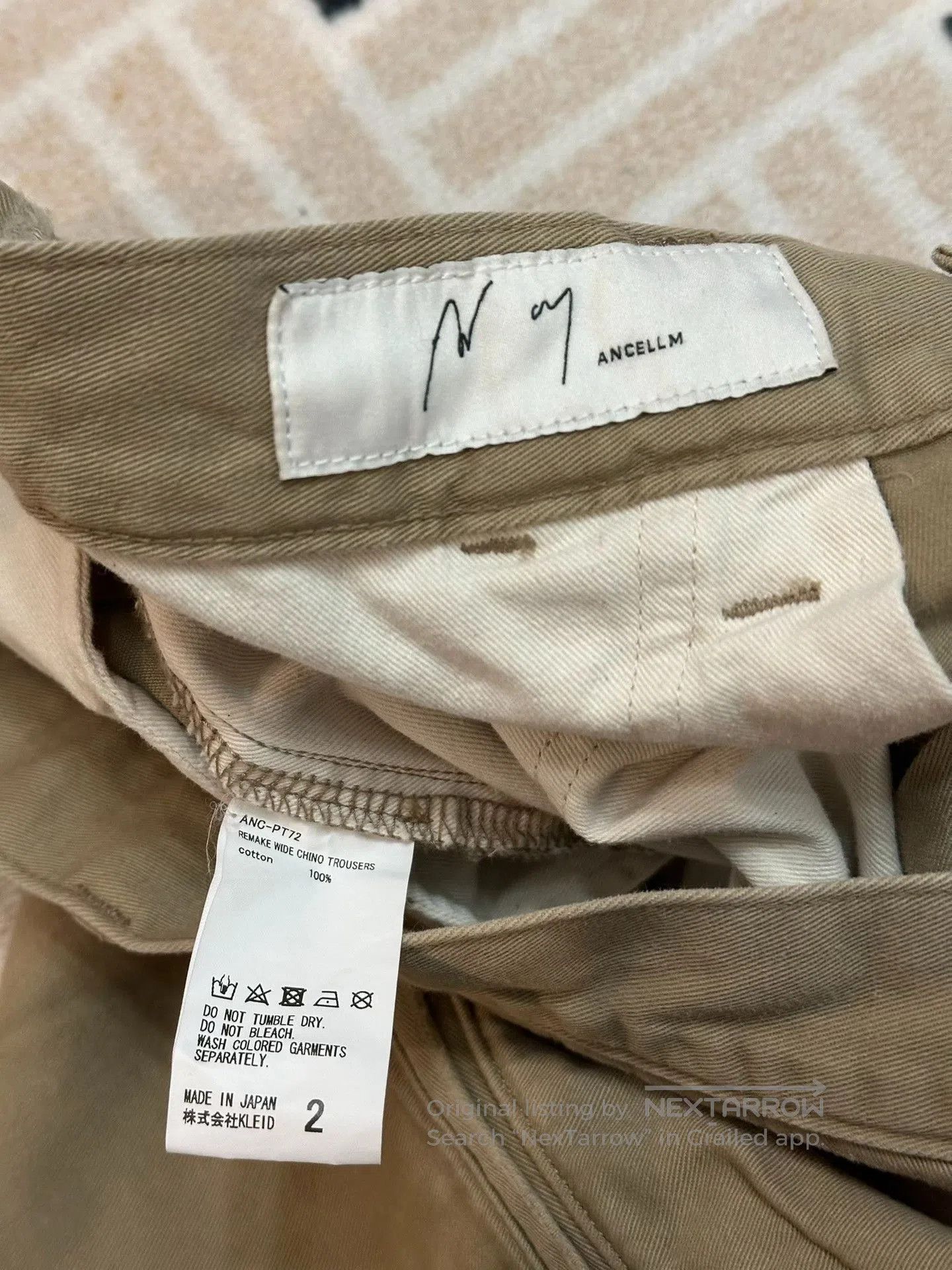 Other ANCELLM REMAKE WIDE CHINO TROUSERS. Size US 26 / EU 42 - 5 Thumbnail