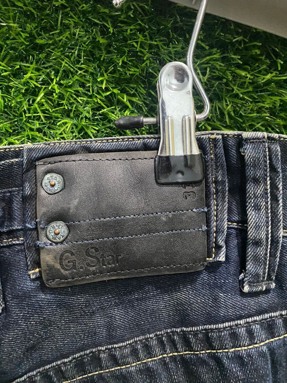 G-Star × Vintage Vintage G-Star Raw Straight Cut Denim Size US 32 / EU 48 - 3 Thumbnail