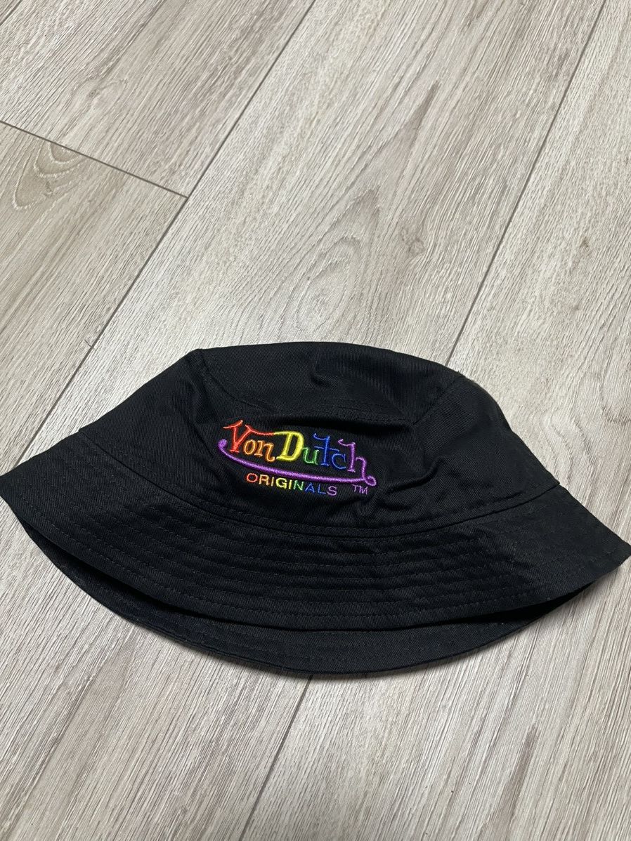 Vintage × Von Dutch Vintage Von Dutch Rainbow Bucket Hat Panama Logo Size ONE SIZE - 9 Thumbnail