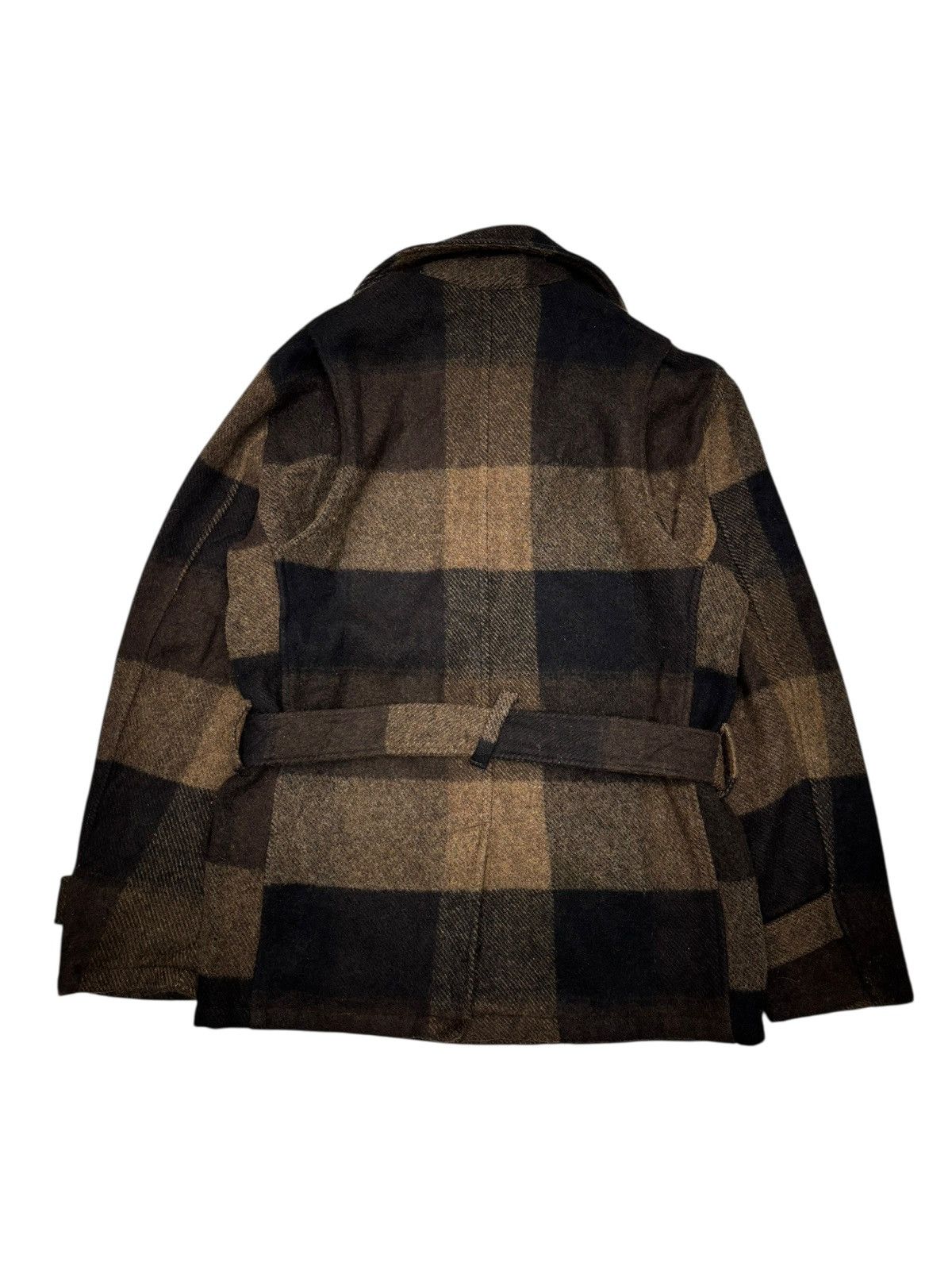 PPFM PPFM AW02 Wool Plaid Belted Moto Jacket Size US L / EU 52-54 / 3 - 4 Thumbnail