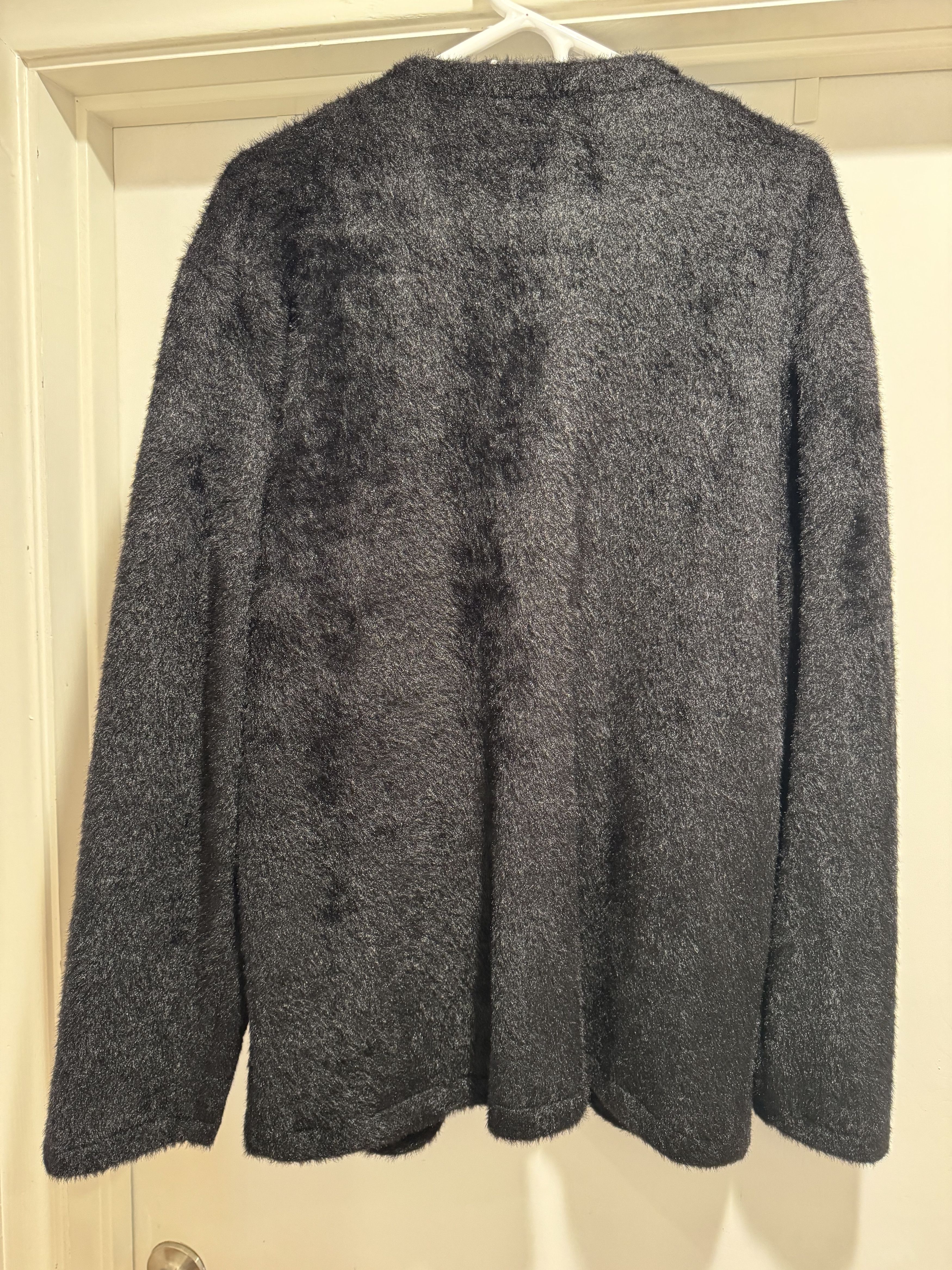 Pleasures New Black Pleasures Fuzzy Cardigan Size XL Heavyweight Size US XL / EU 56 / 4 - 3 Thumbnail