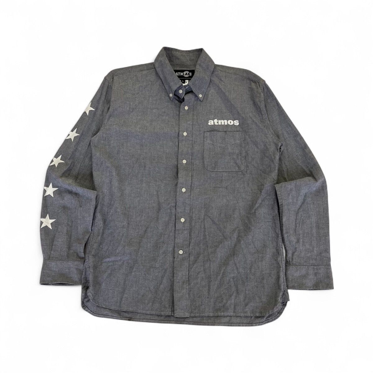 atmos Atmos Lab Button Up Shirt Star Printed Sleeve Size US L / EU 52-54 / 3 - 1 Thumbnail