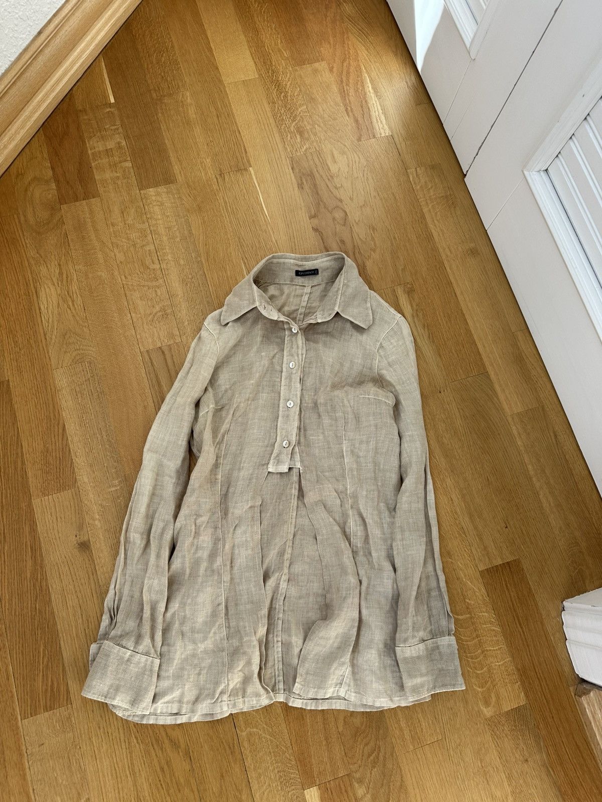 C.P. Company C.P Company Linen Button Shirt Size S / US 4 / IT 40 - 2 Thumbnail