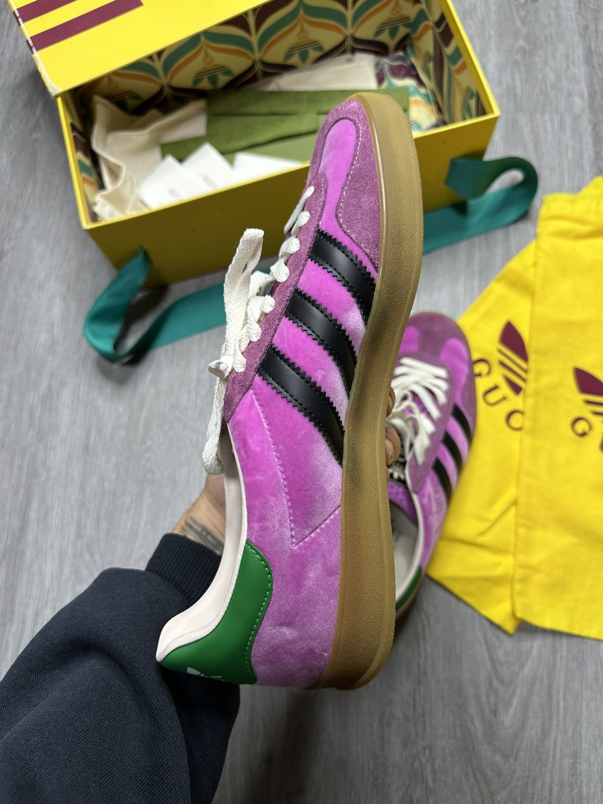 adidas x Gucci Gazelle Pink
