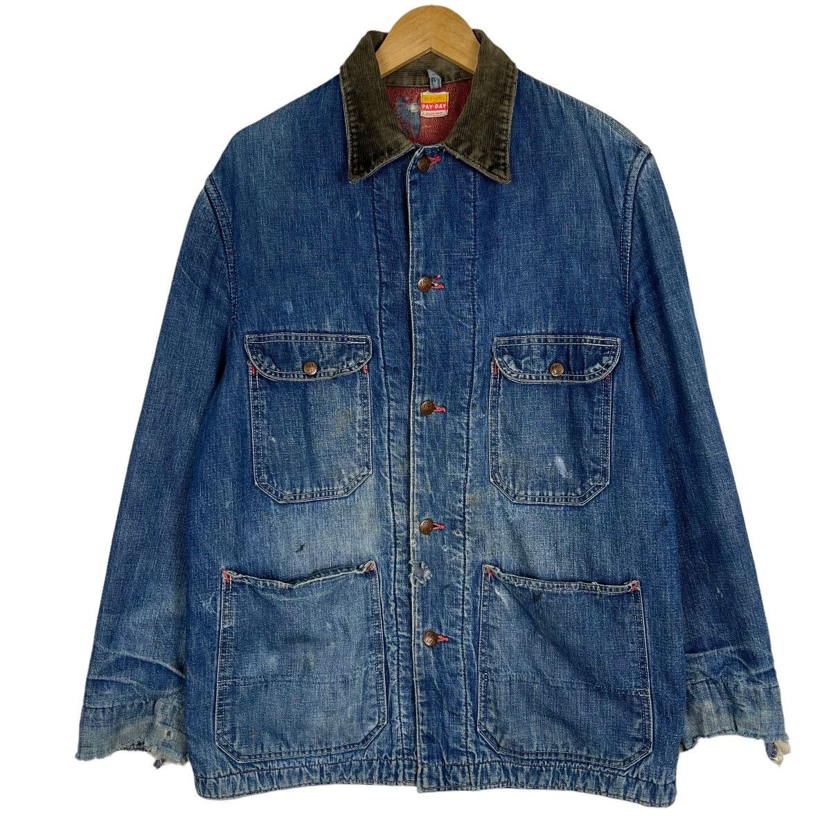 JCPenney 🔥 TRUE VINTAGE 1950s PAY DAY PENNY'S BLANKET CHORE JACKET Size US M / EU 48-50 / 2 - 5 Thumbnail