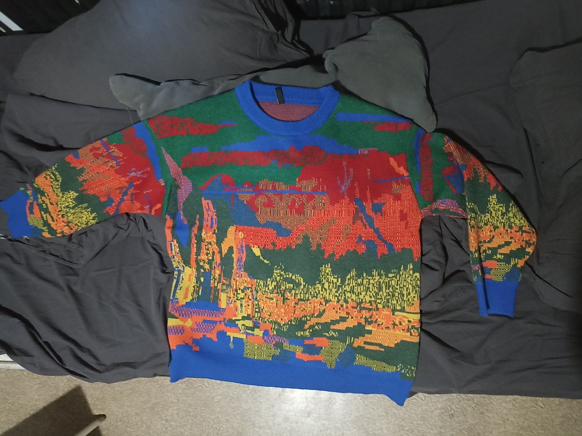 Japanese Brand × Vintage Winter knitted sweater japanese crewneck Size US M / EU 48-50 / 2 - 3 Thumbnail