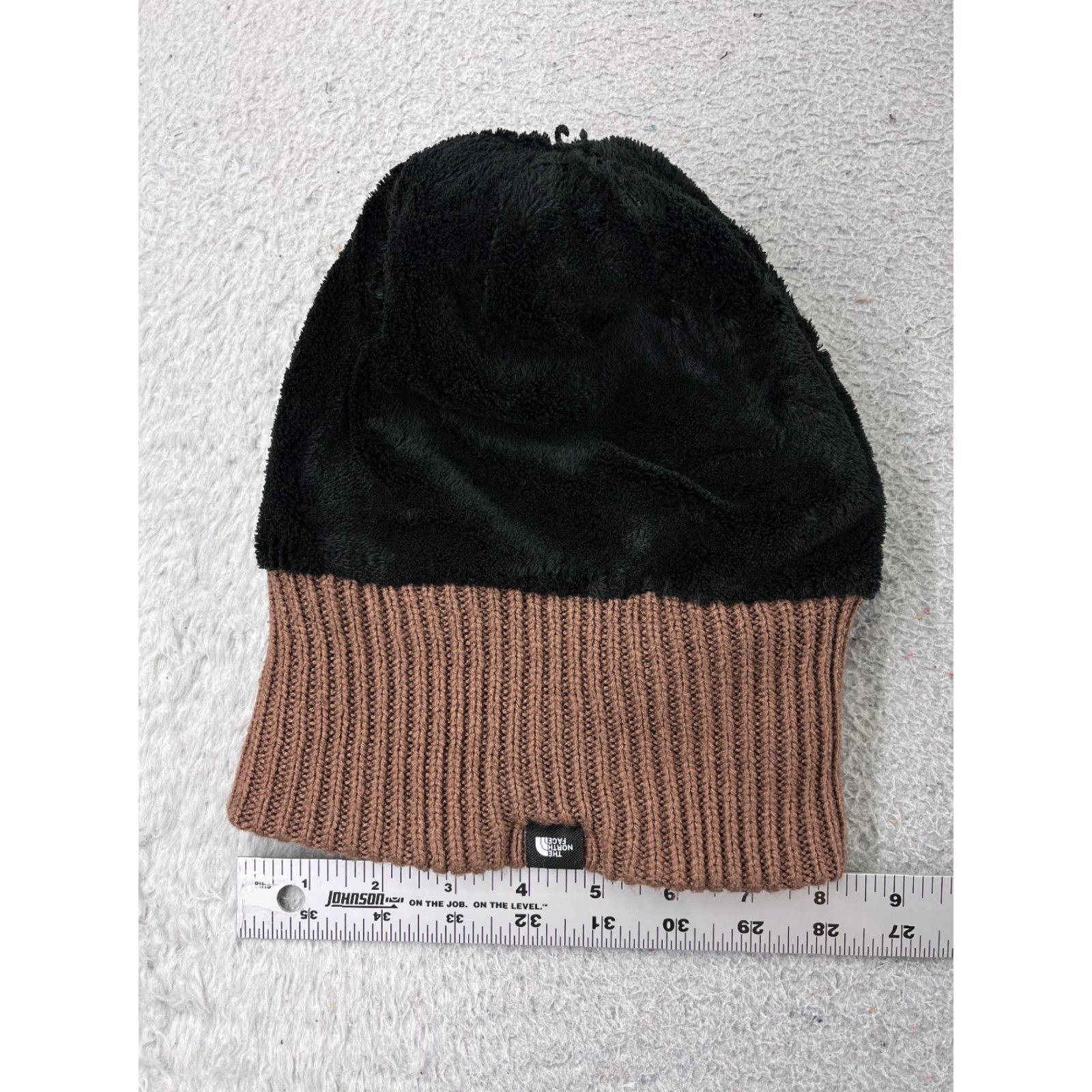 The North Face The North Face Beanie Knit Adult One Size Brown Logo Ski Beanie Lined Acrylic Polyester Wool Blend Hat Mens/Womens Size ONE SIZE - 5 Thumbnail